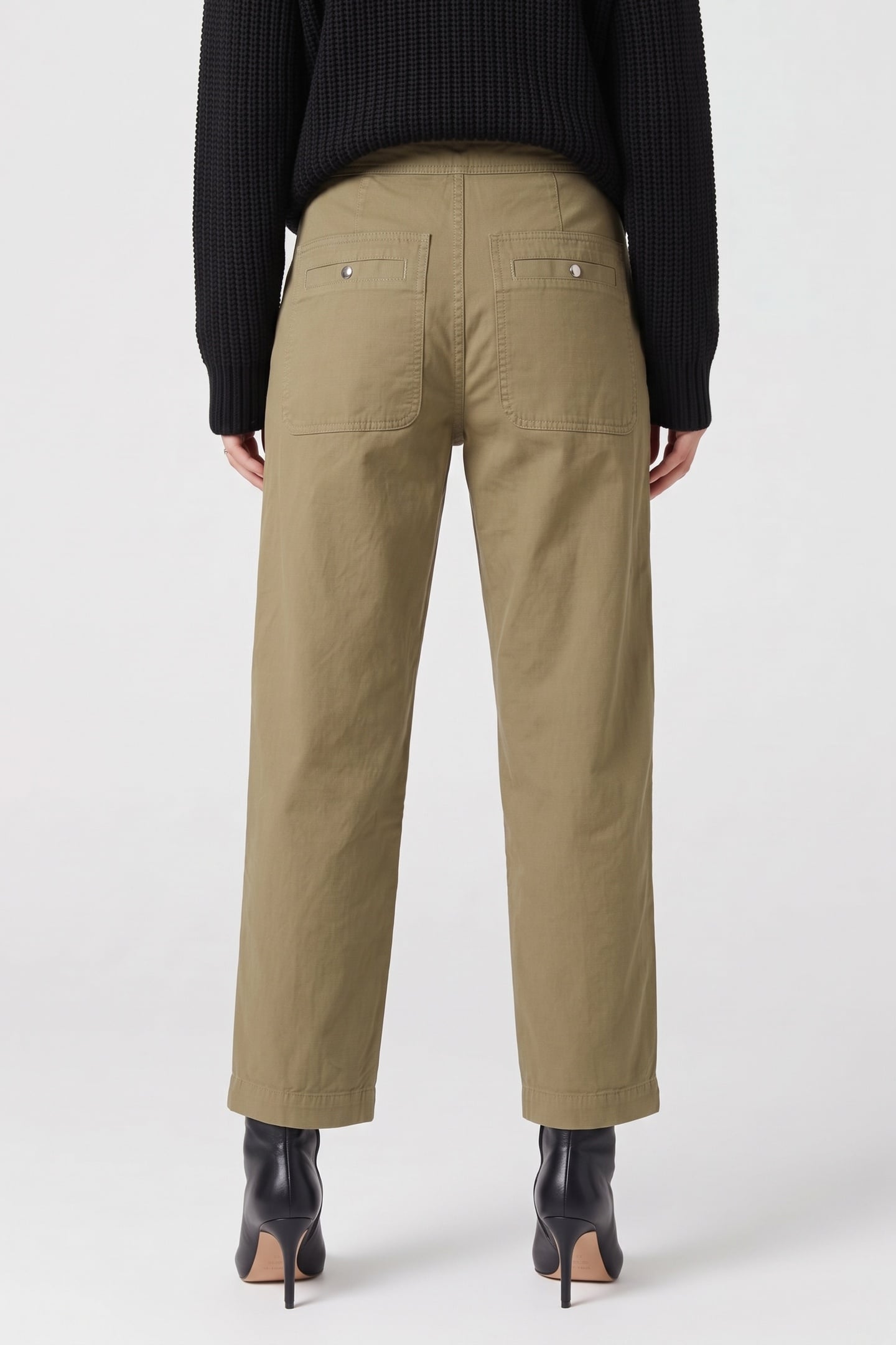 ENTY BIKER TROUSERS KHAKI 2