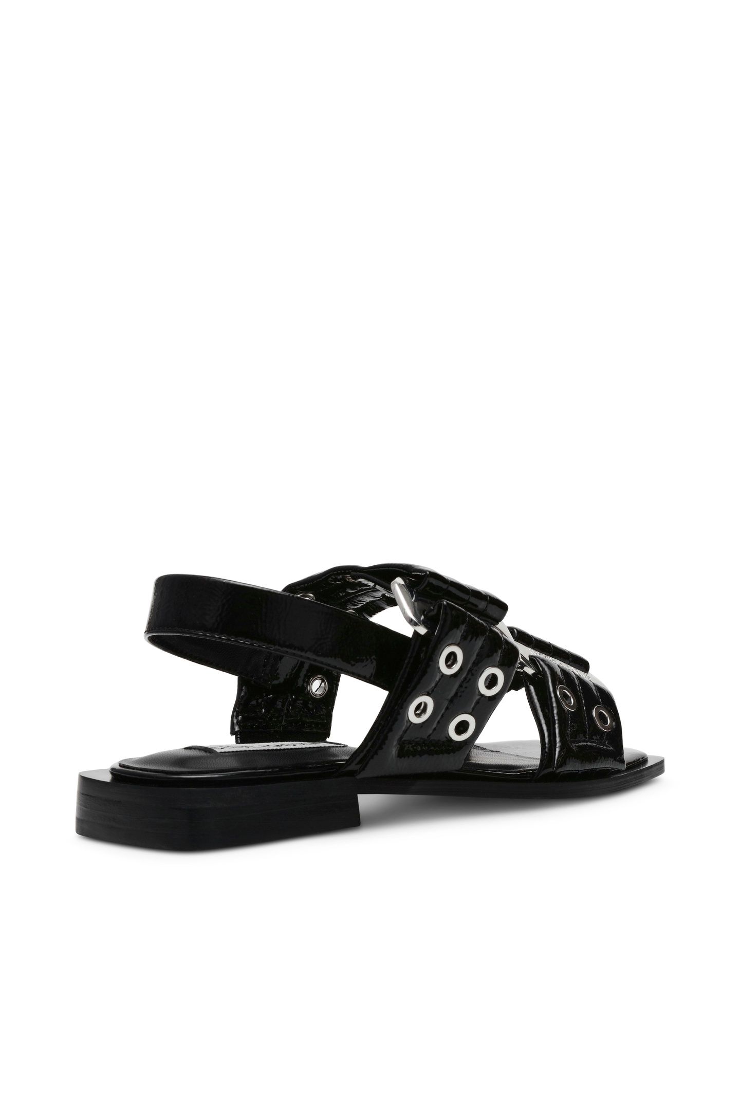 SARIA SANDALS BLACK PATENT 4