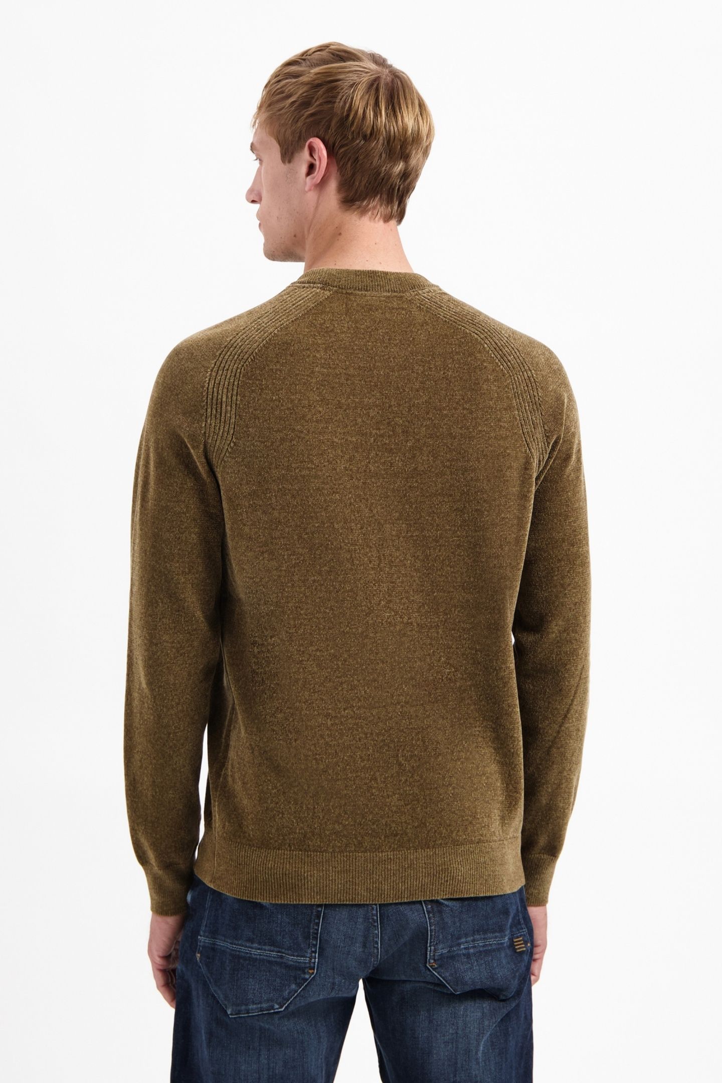 PULLOVER CREWNECK LIGHT WEIGHT CHENILLE TAUPE 4