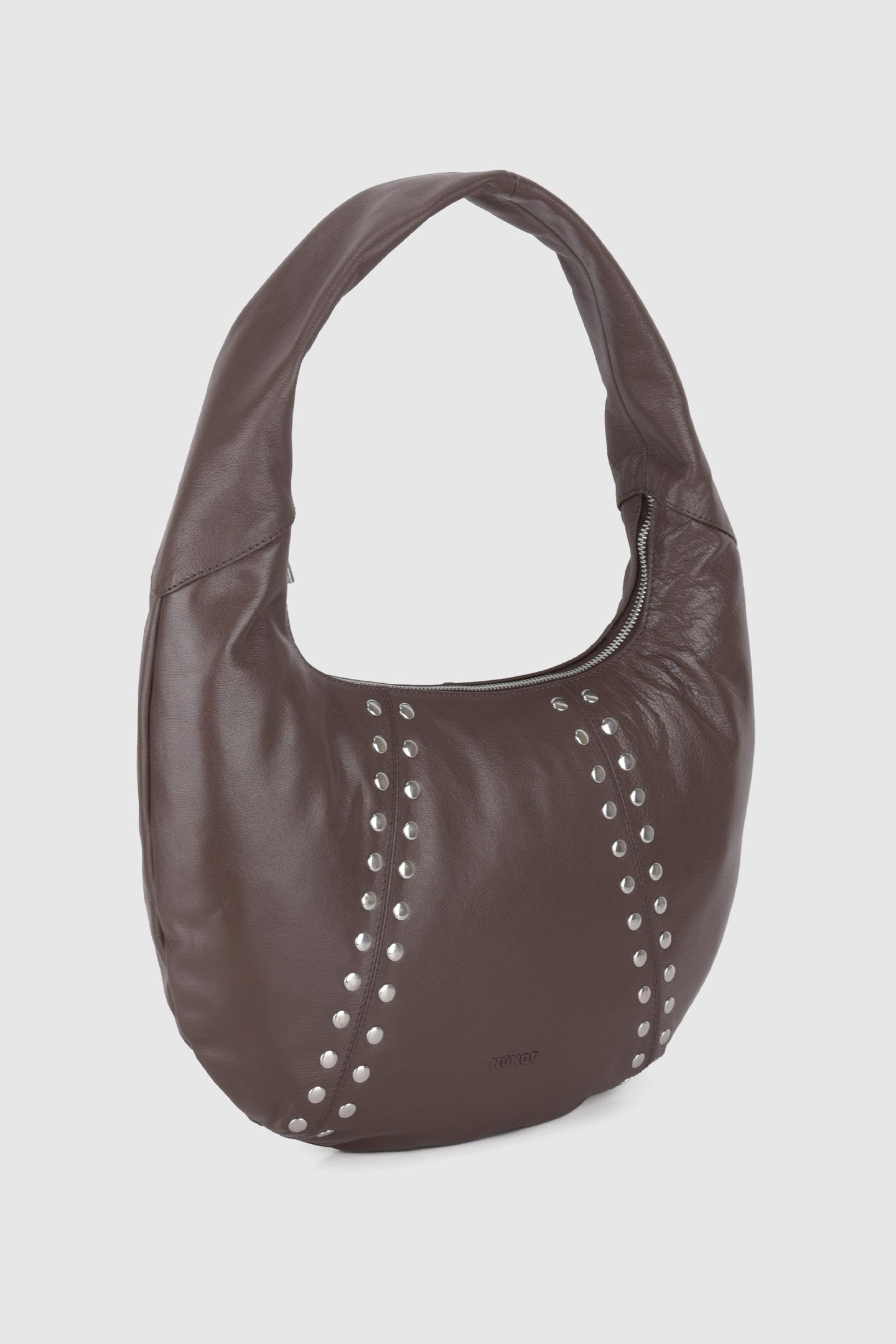 SMALL GABI RIVET MOUNTAIN DARK BROWN 2