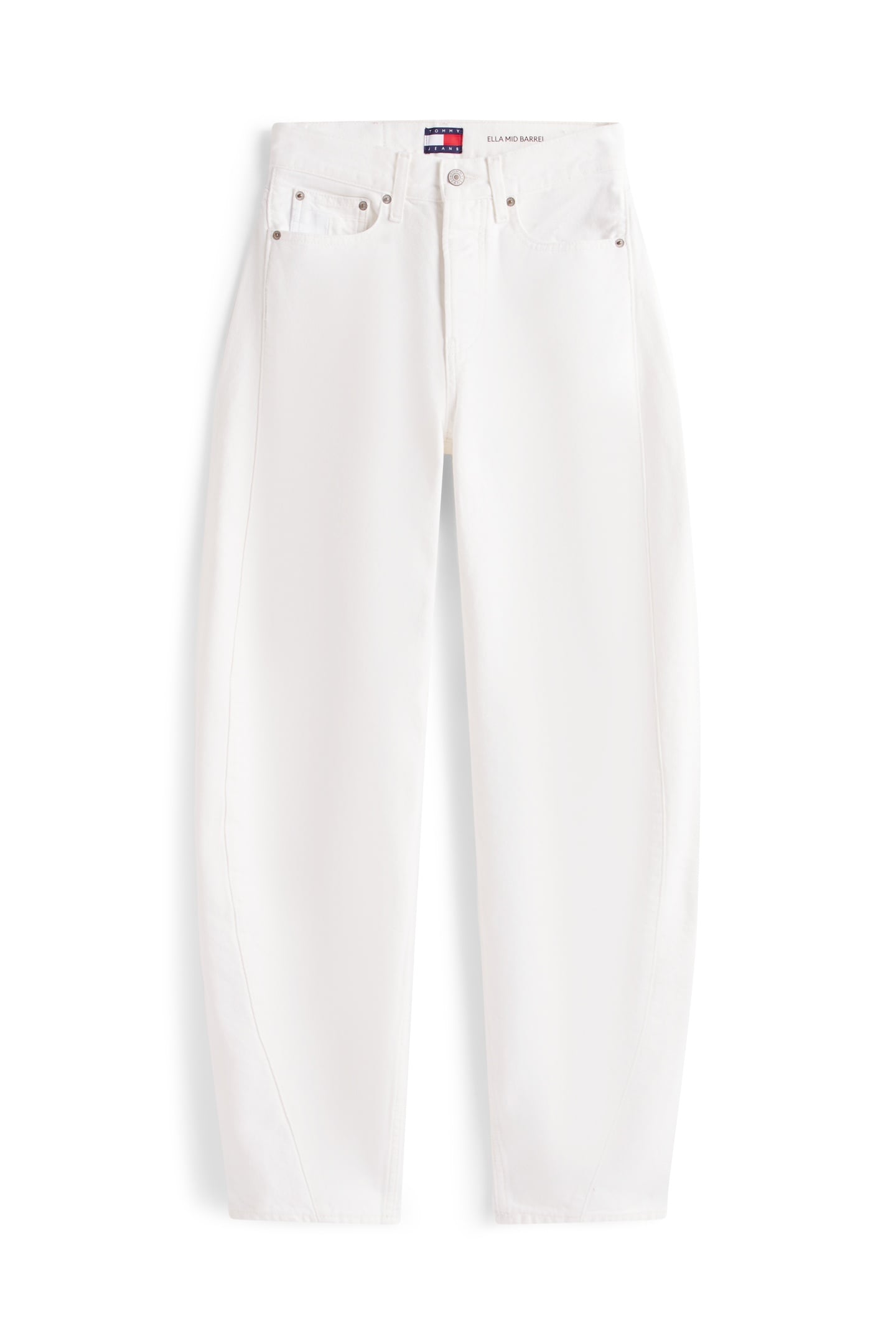 ELLA MID BARREL DENIM WHITE 5