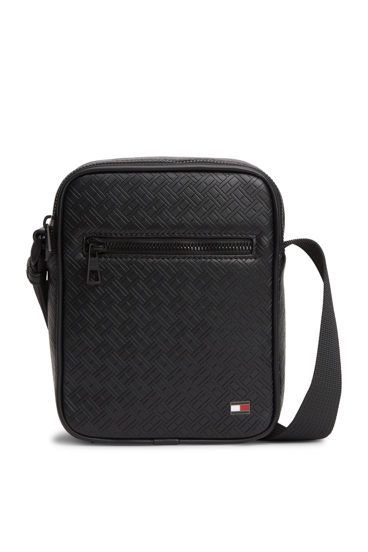 EMBOSSED FLAG MINI CROSSOVER BLACK 2