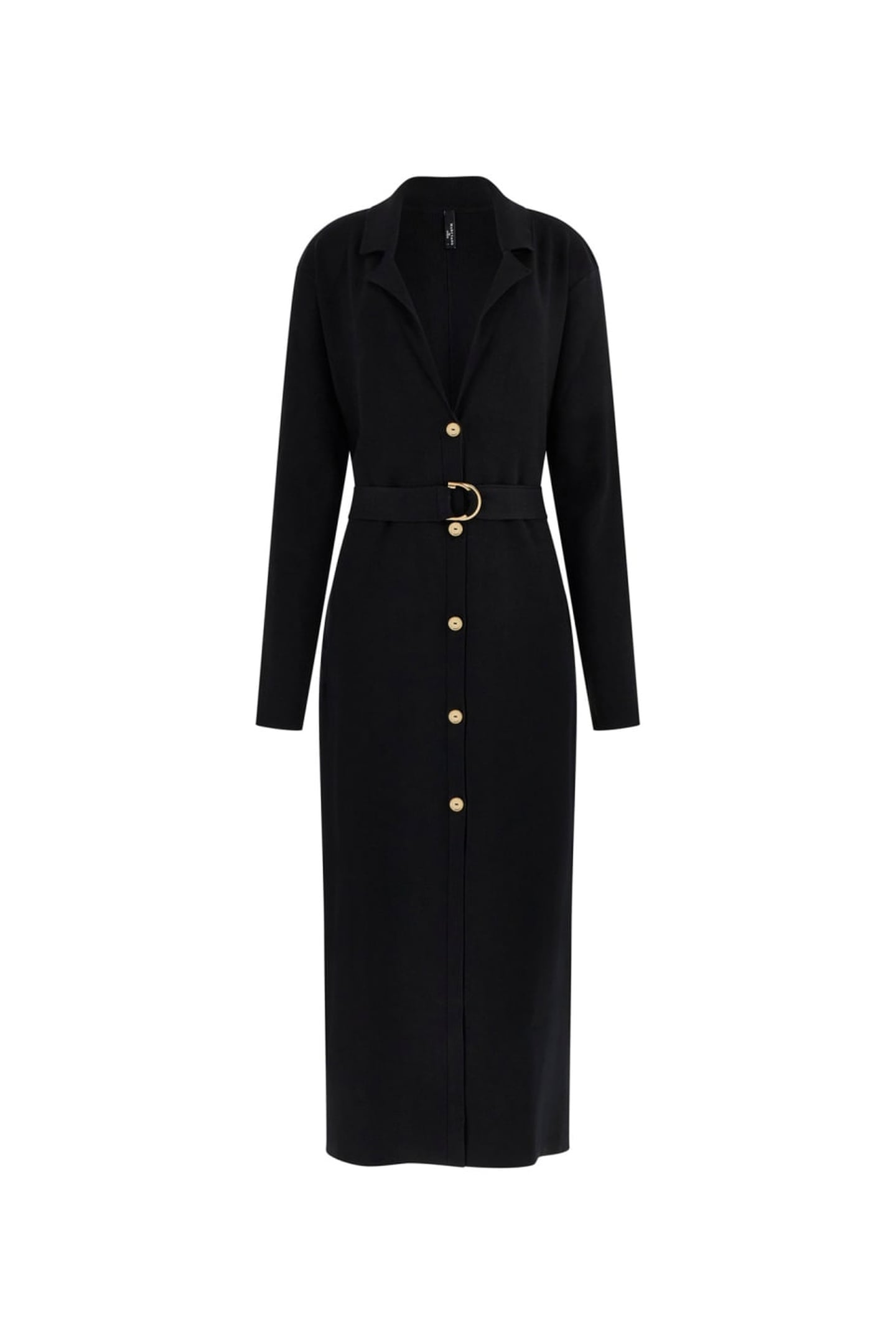 AABISH LONG CARDI SW JET BLACK A996 5