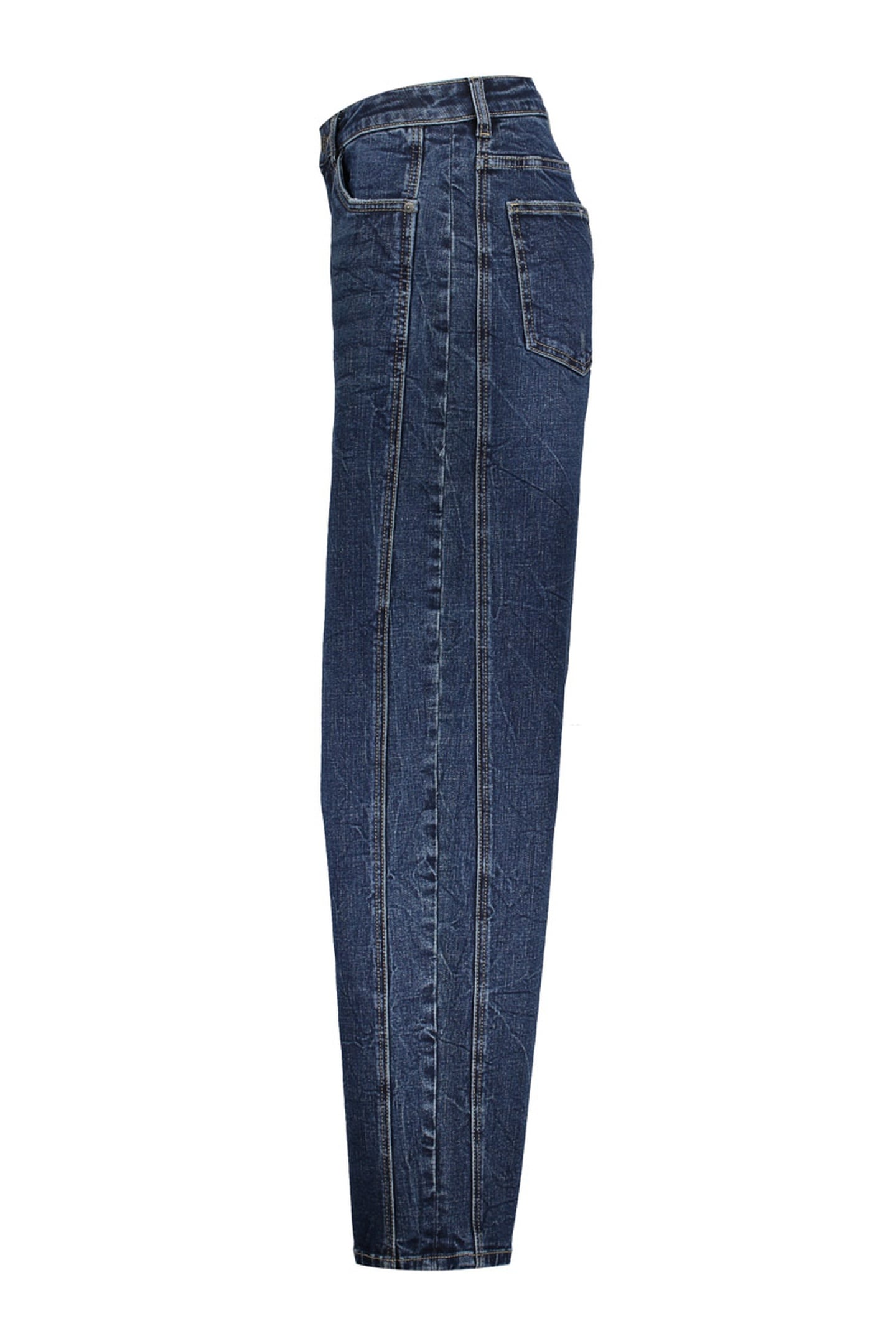 JEANS BALLOON DARK BLUE DENIM STONEWASH 2