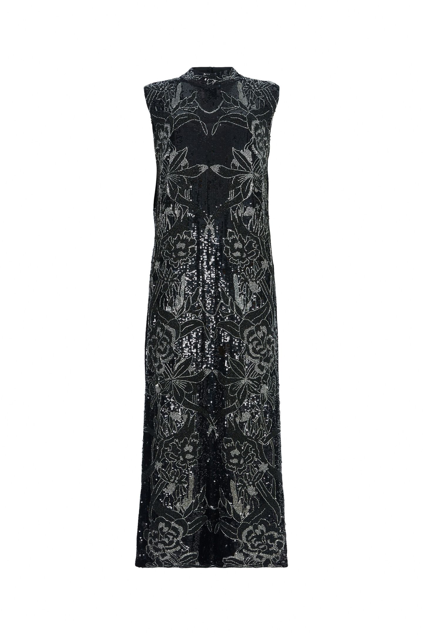 HARPER EMB MAXI DRES BLACK 5