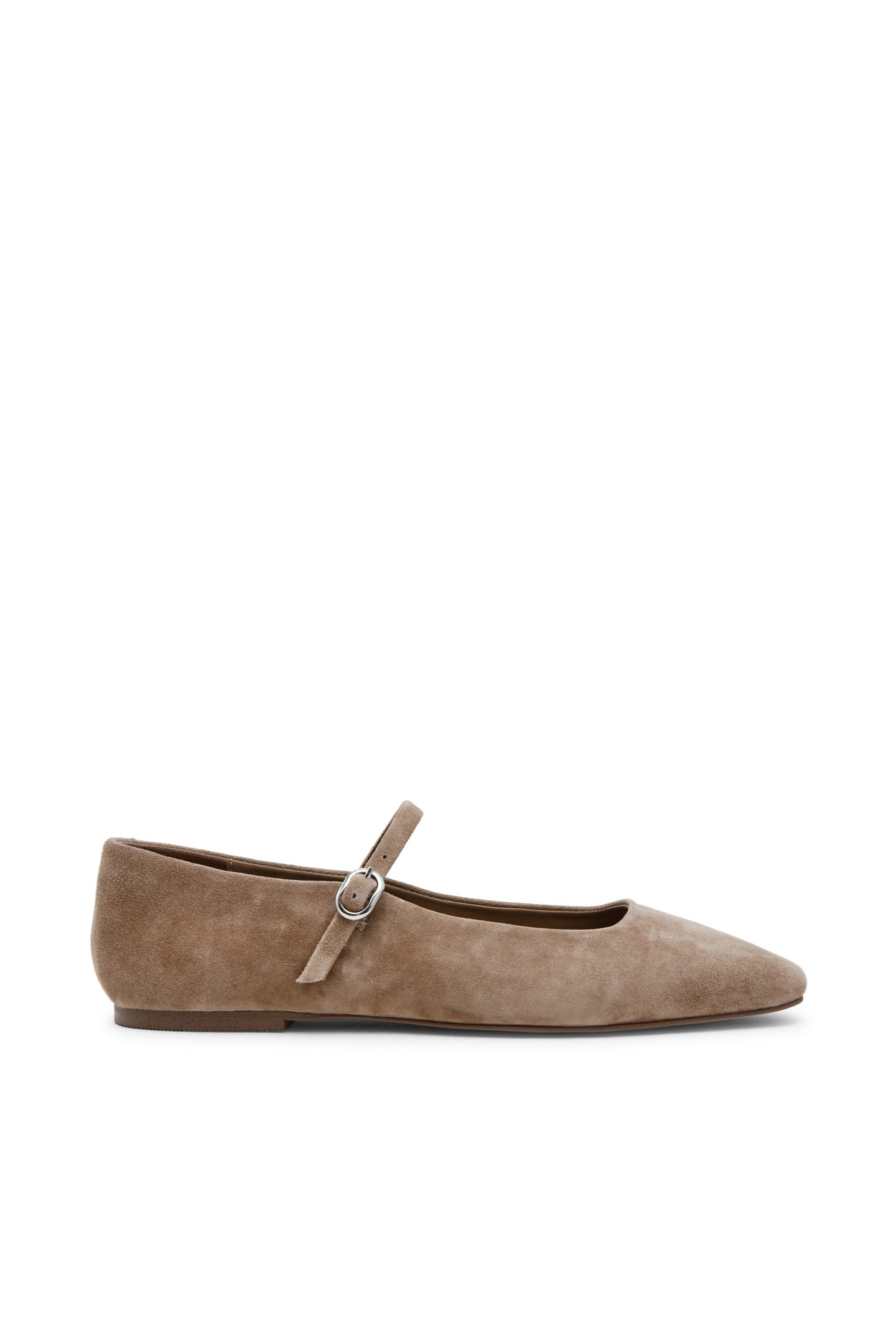 MAPLE FLAT SHOES TAUPE SUEDE 1