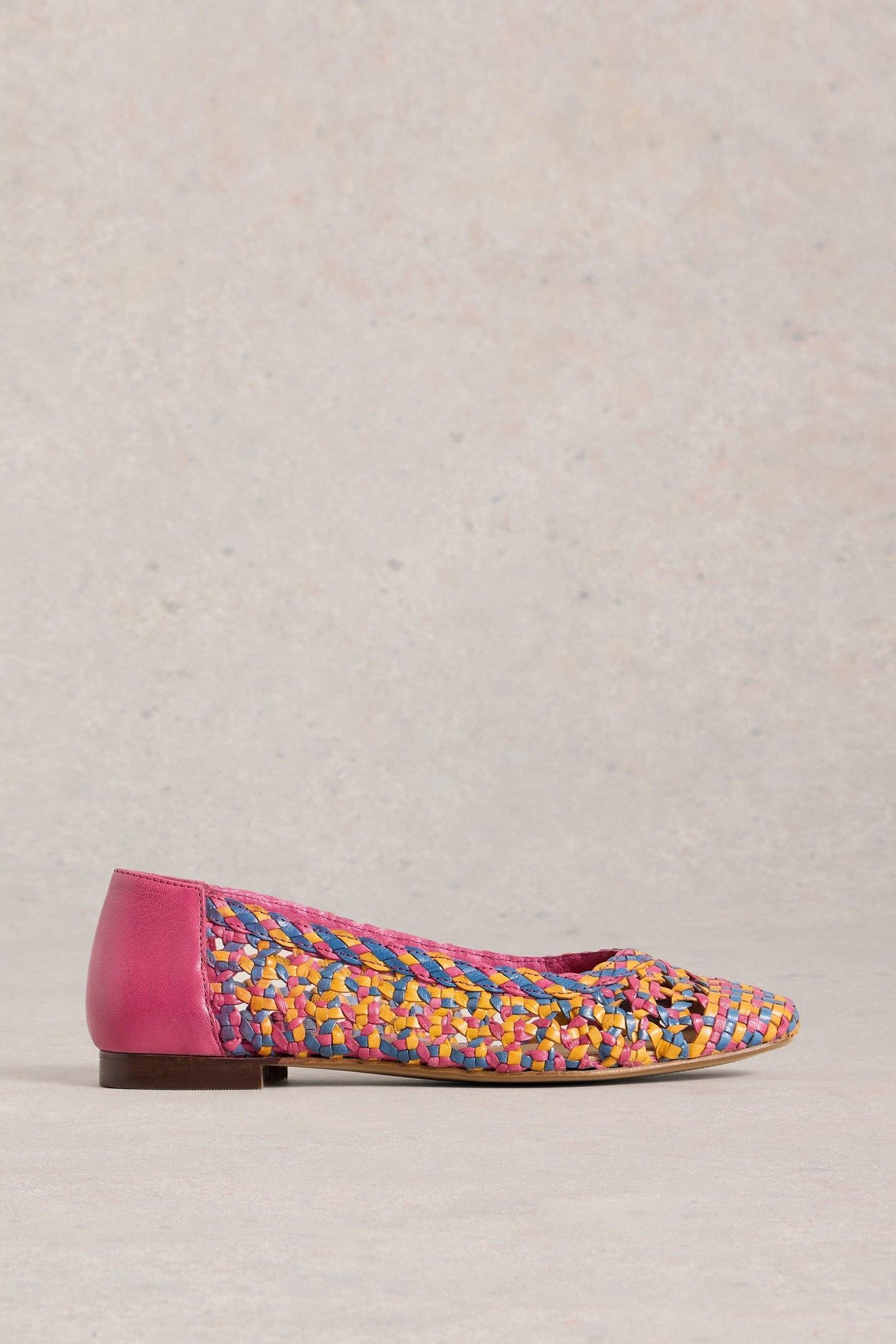 WINNIE WOVEN BALLERINA BRIGHT PINK 1