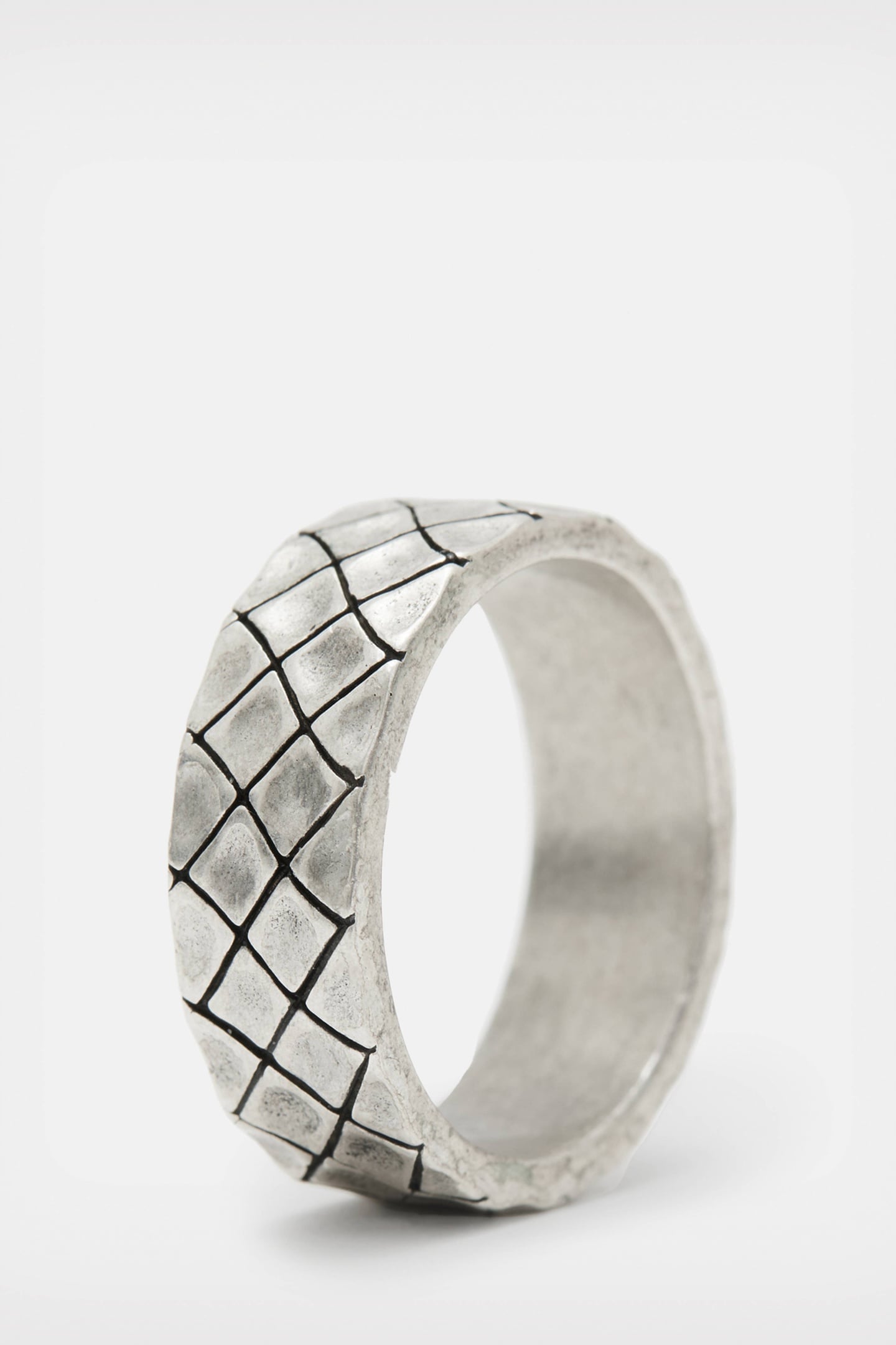 REPTILIA BAND RING WARM SILVER 3