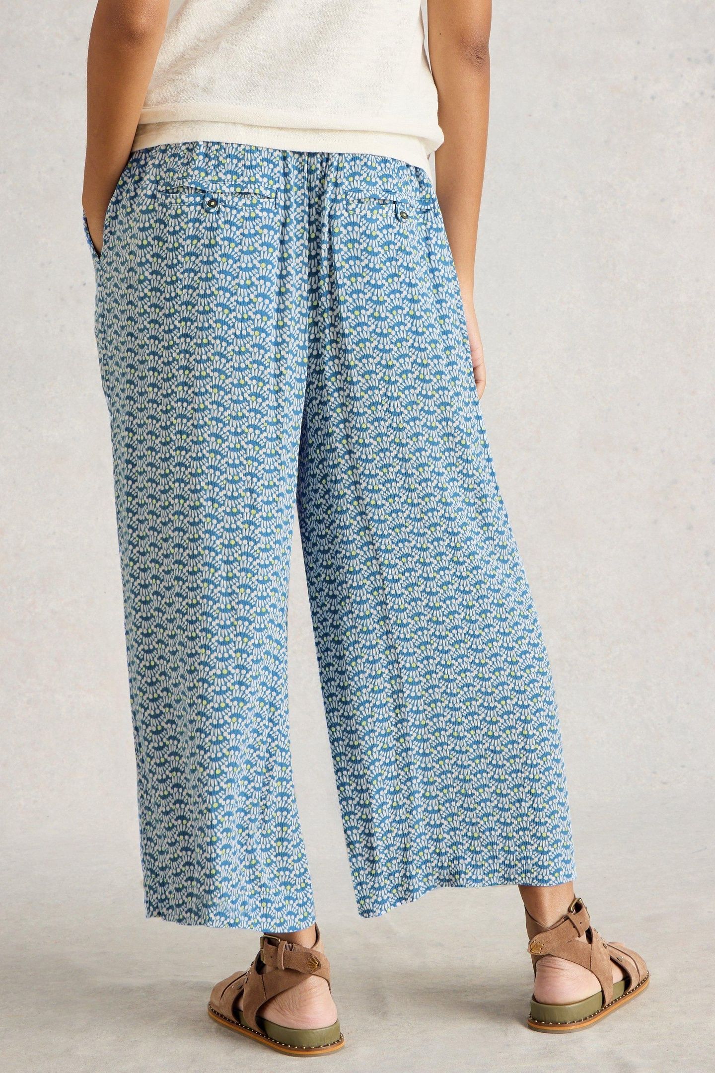 LISETTE CRINKLE CULOTTE BLUE PRINT 3
