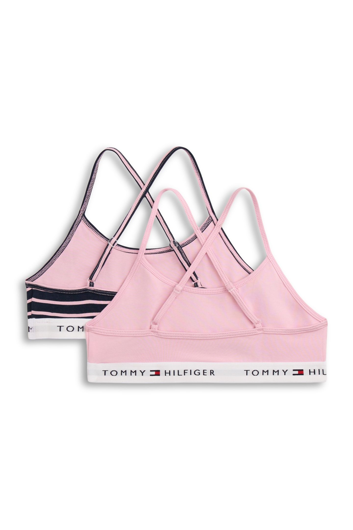 GIRLS 2-PACK STRAPPY BRALETT BONITA PINK/BRETON STRIPE 2