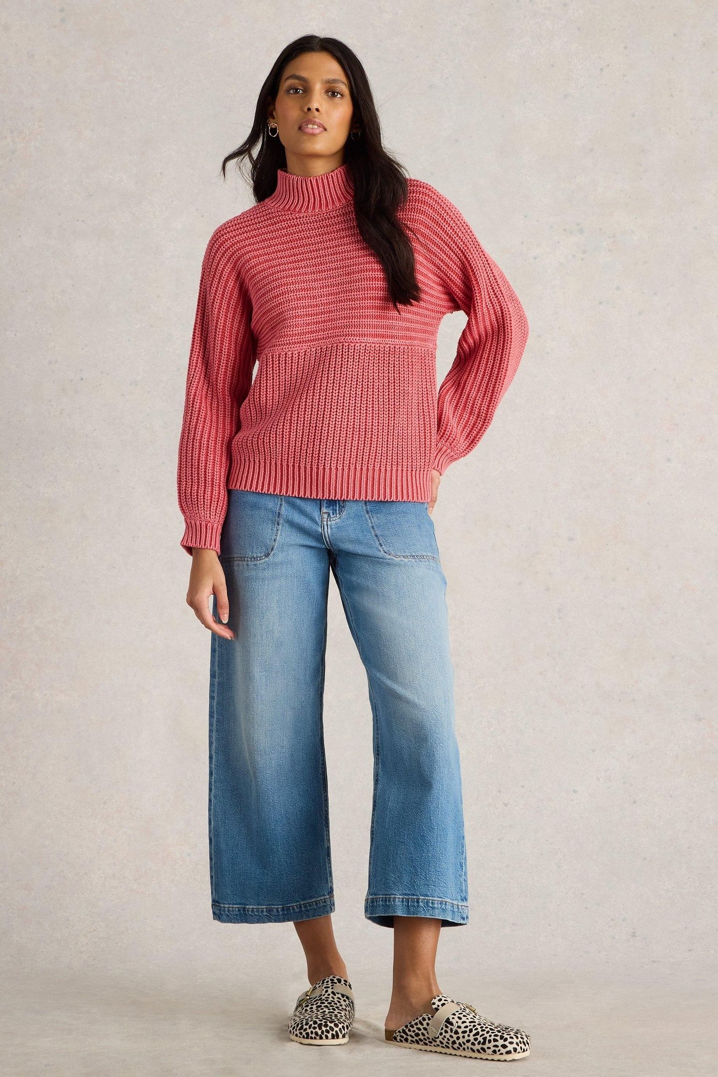MARLEY MIX COTTON JUMPER MID PINK 1