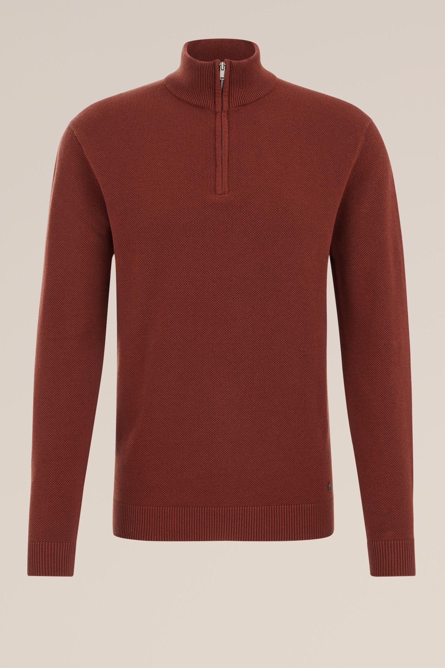HALFWAY ZIPPER RUST BROWN 4