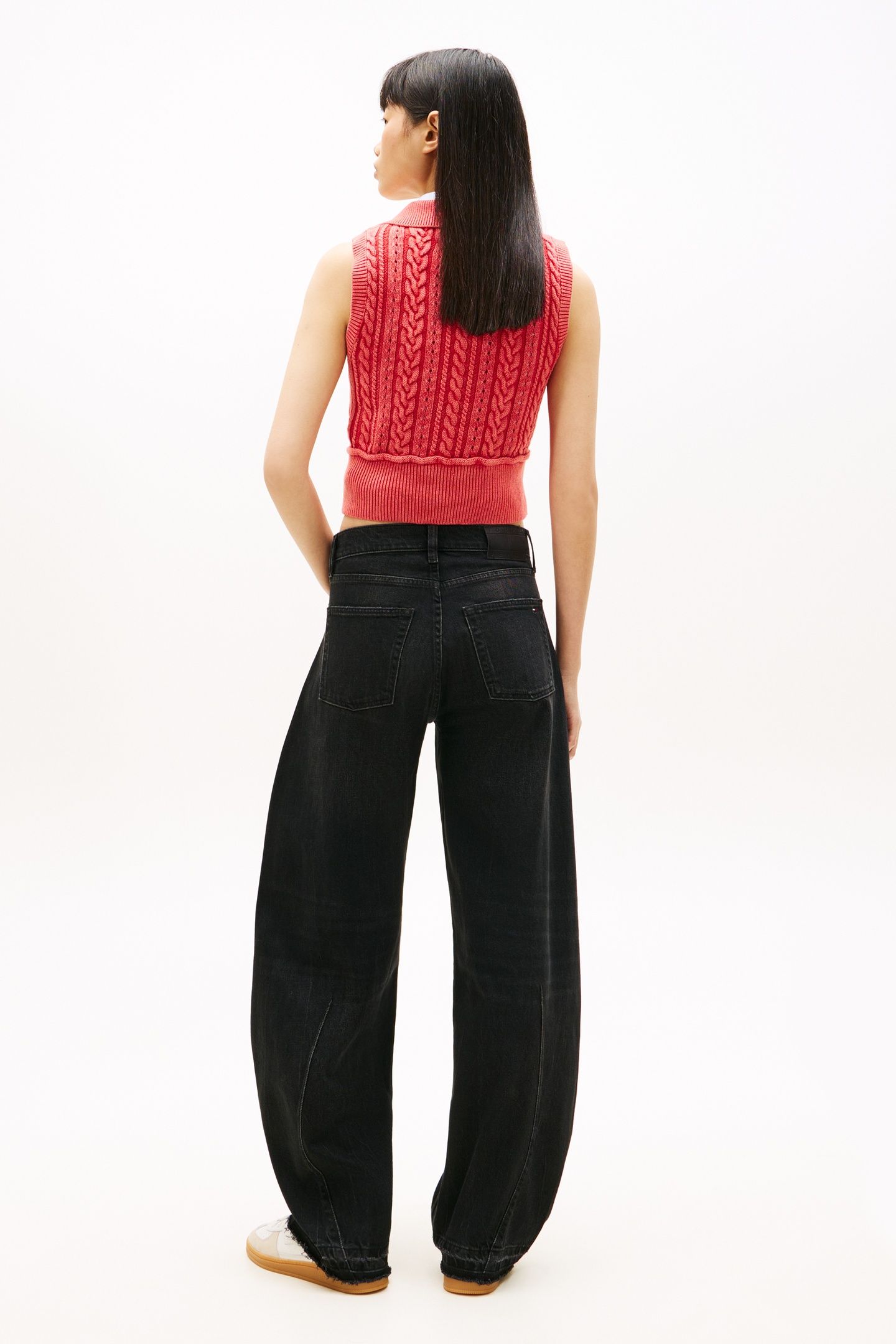 ELLA MID BARREL DENIM BLACK 2
