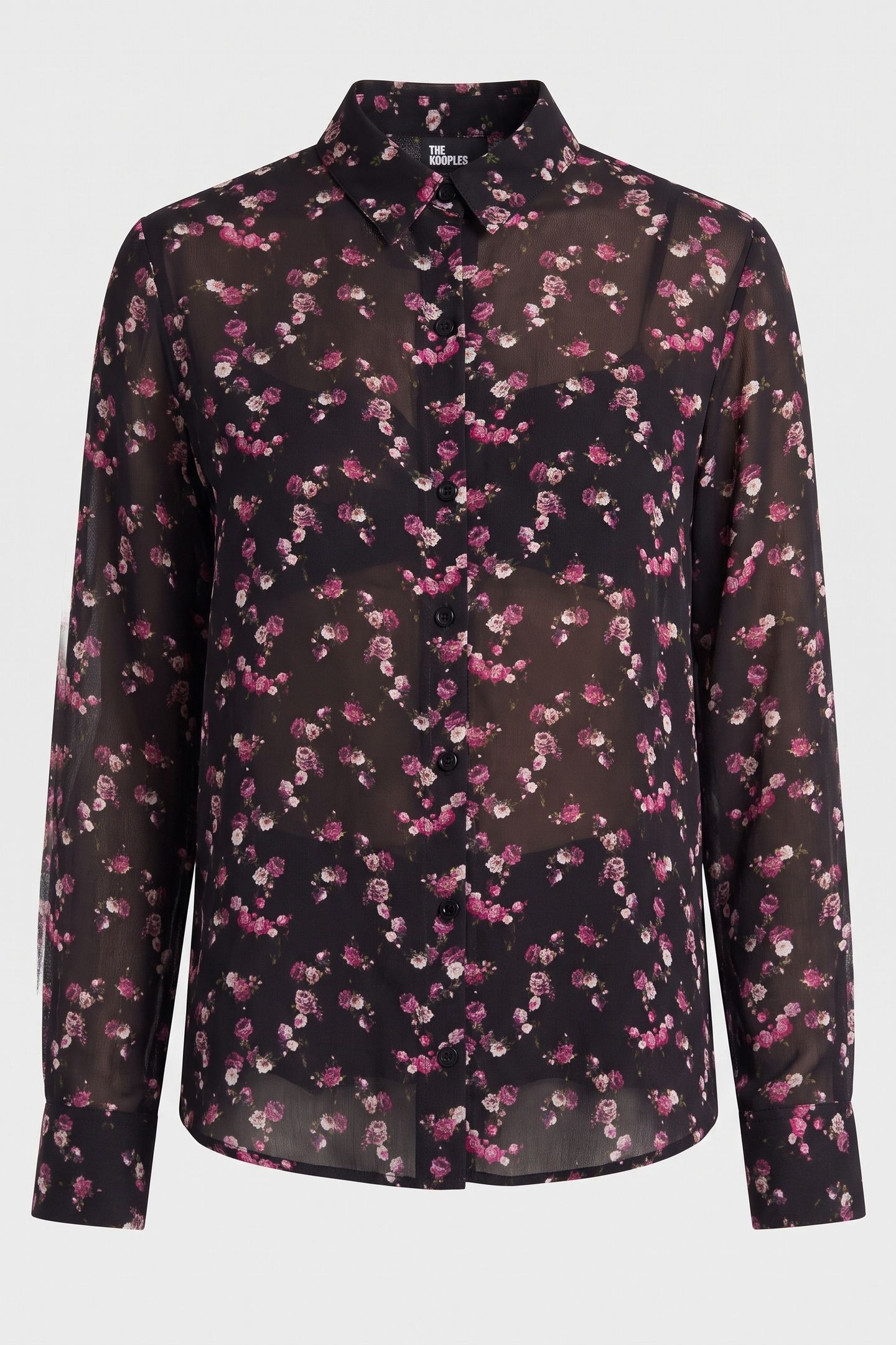 LONG-SLEEVED SHIRT W CLASSIC COLLAR BLACK 4