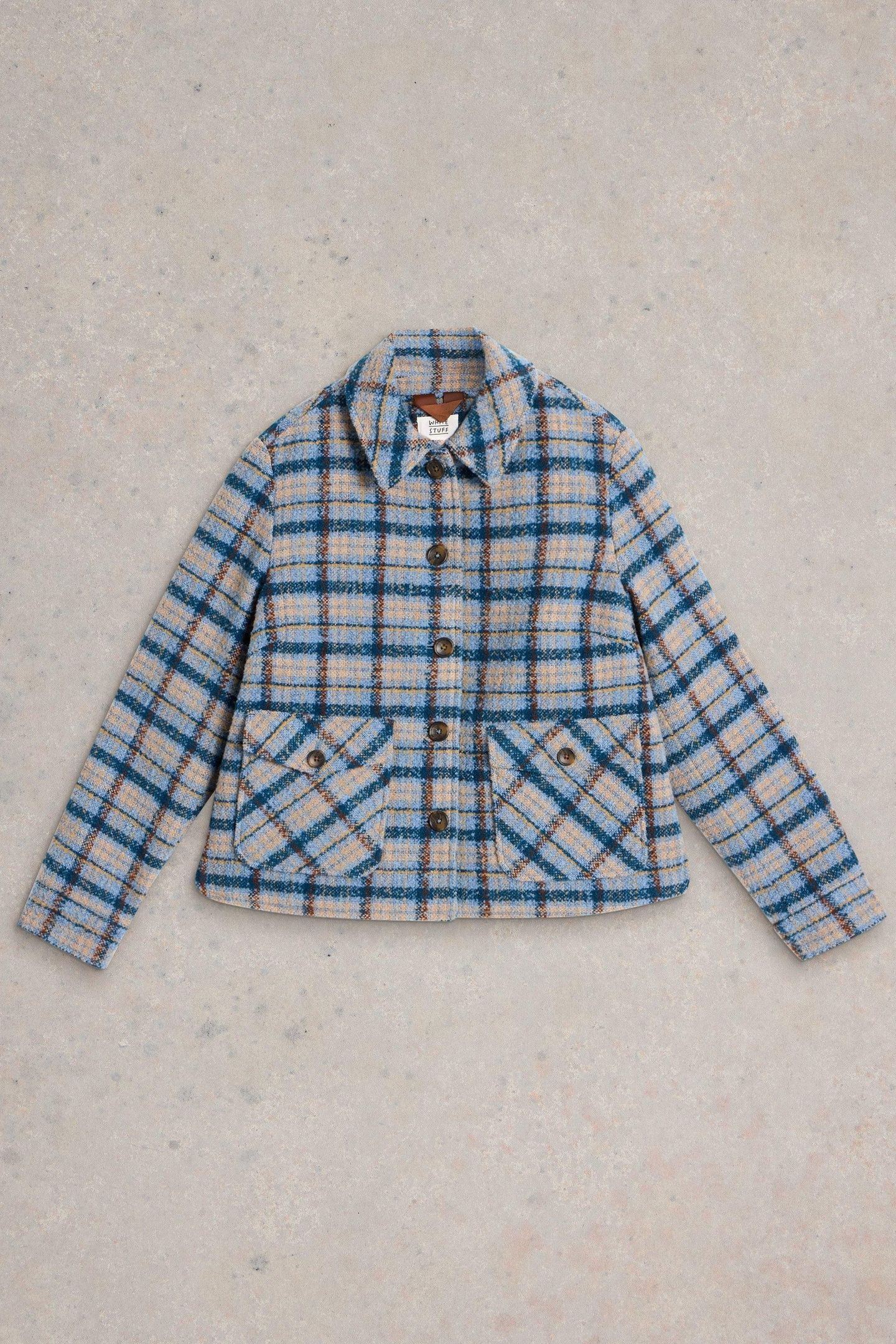 AMELIA CHECK JACKET BLUE MULTI 3