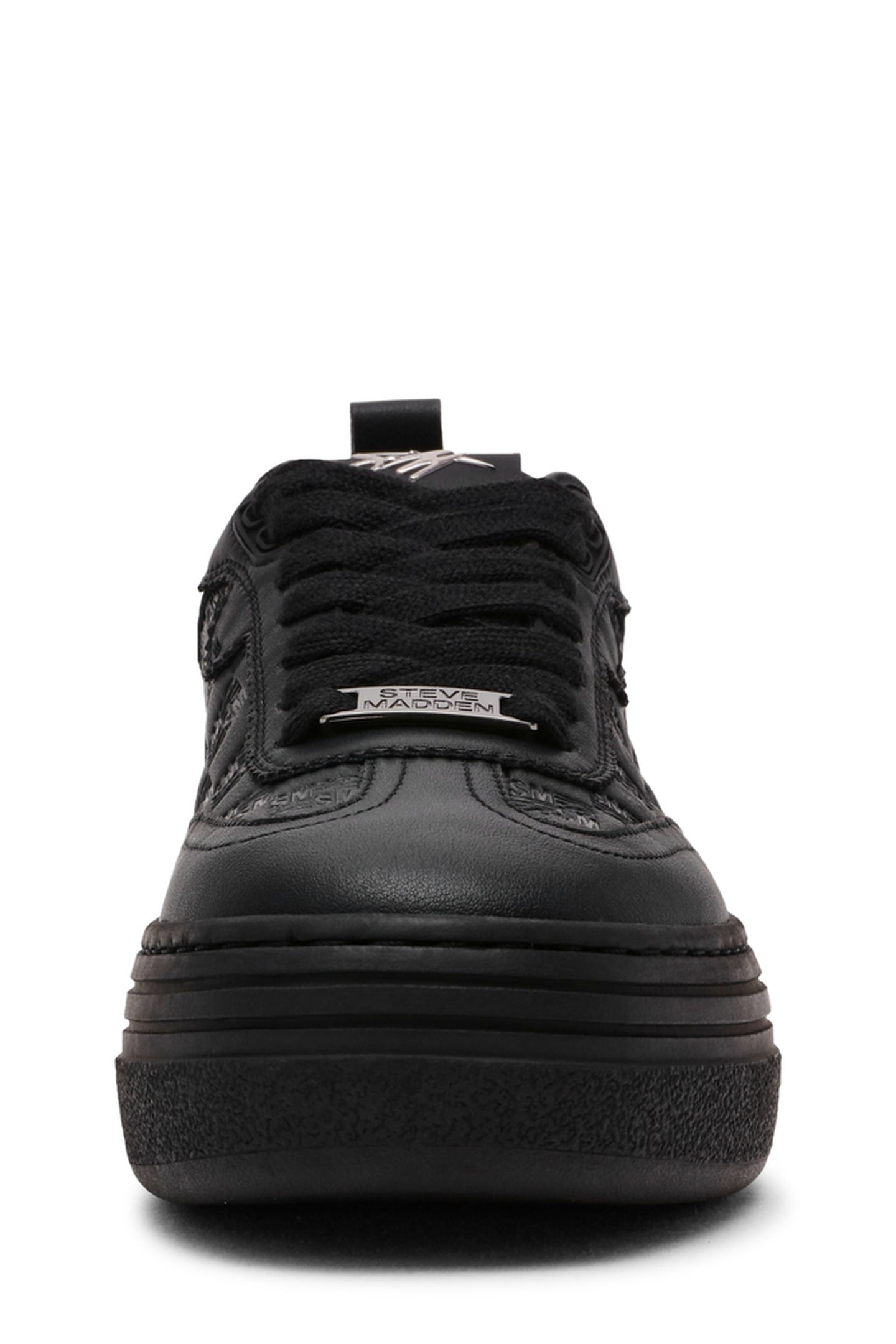 CATAPULT SNEAKERS BLACK ACTION LEATHER 4