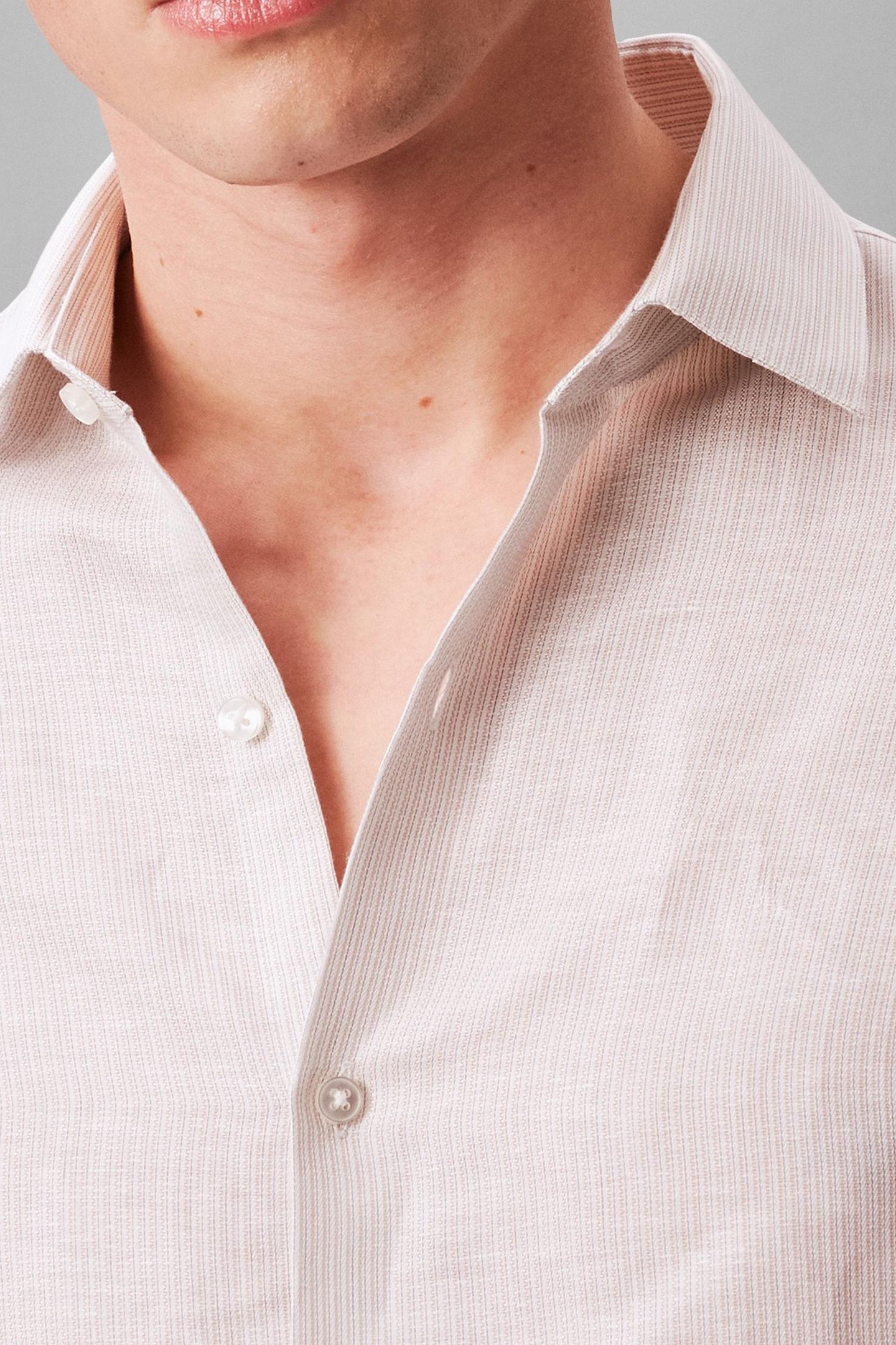 SLIM ESSENTIAL POPLIN SHIRT CINDER BROWN 7