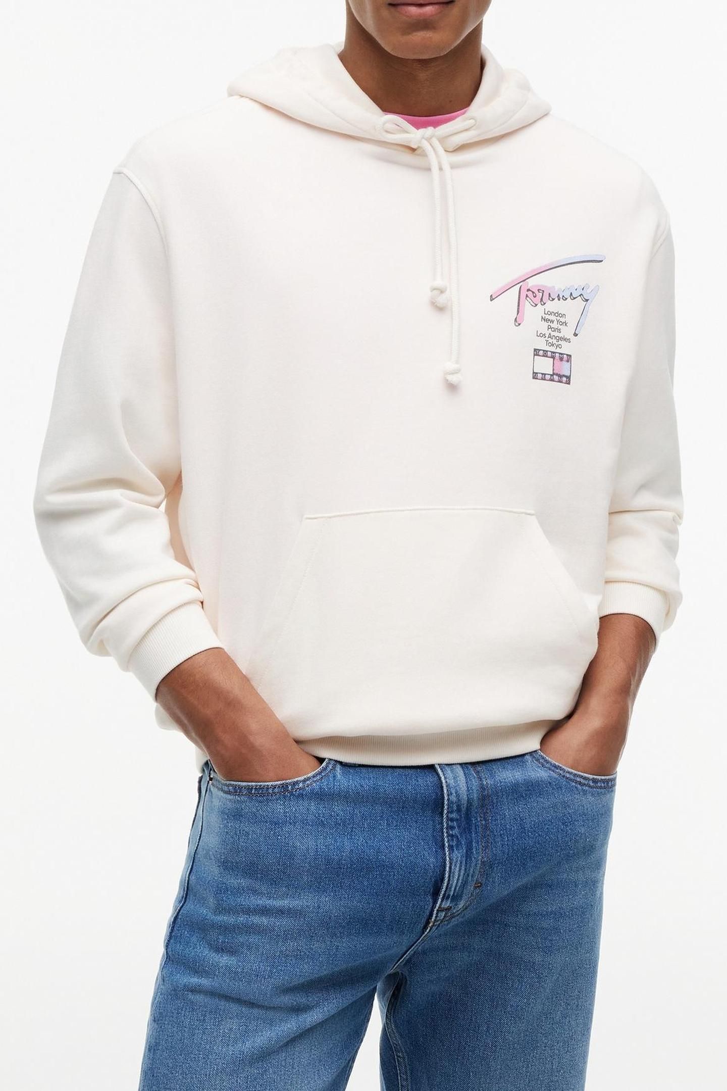 RELAXED SIGNATURE HOODIE ANCIENT WHITE 1