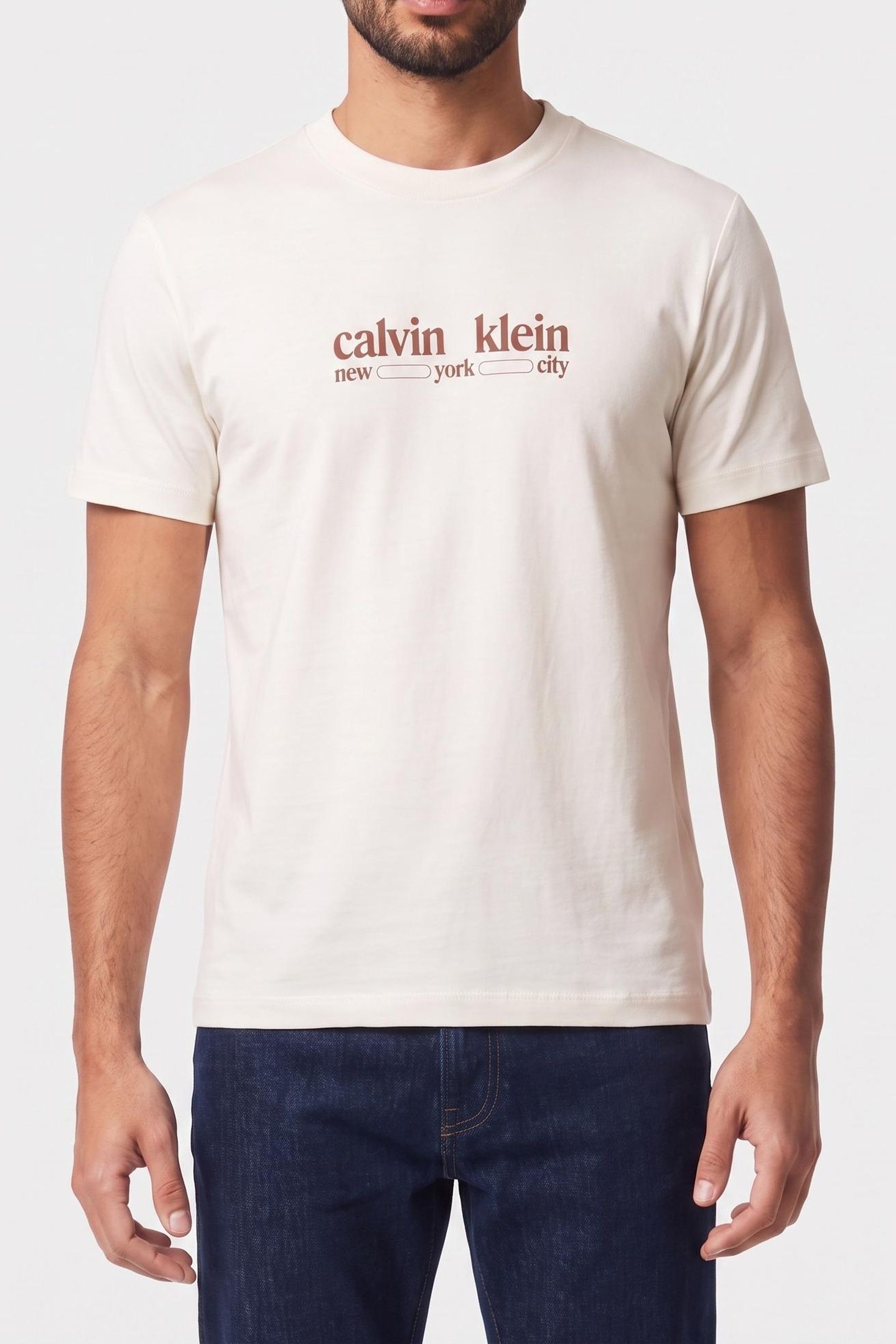 SS 30S NYC GRAPHIC TEE WHITE GREIGE 2