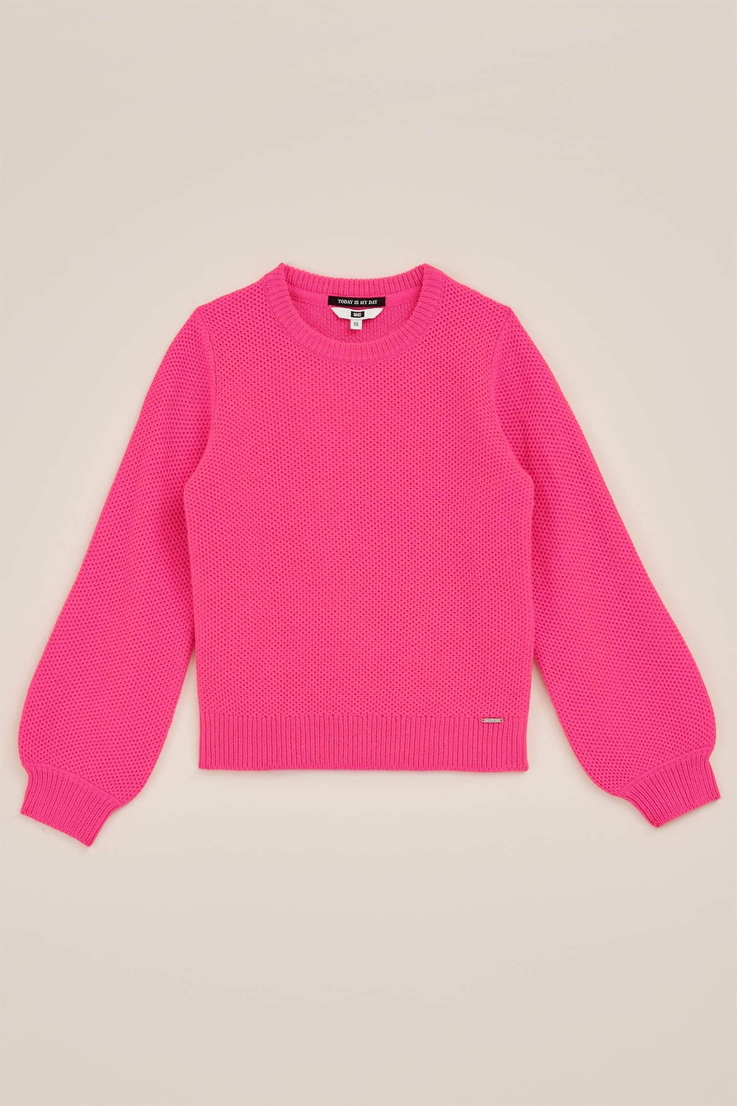KNITTED PULLOVER BRIGHT PINK 3