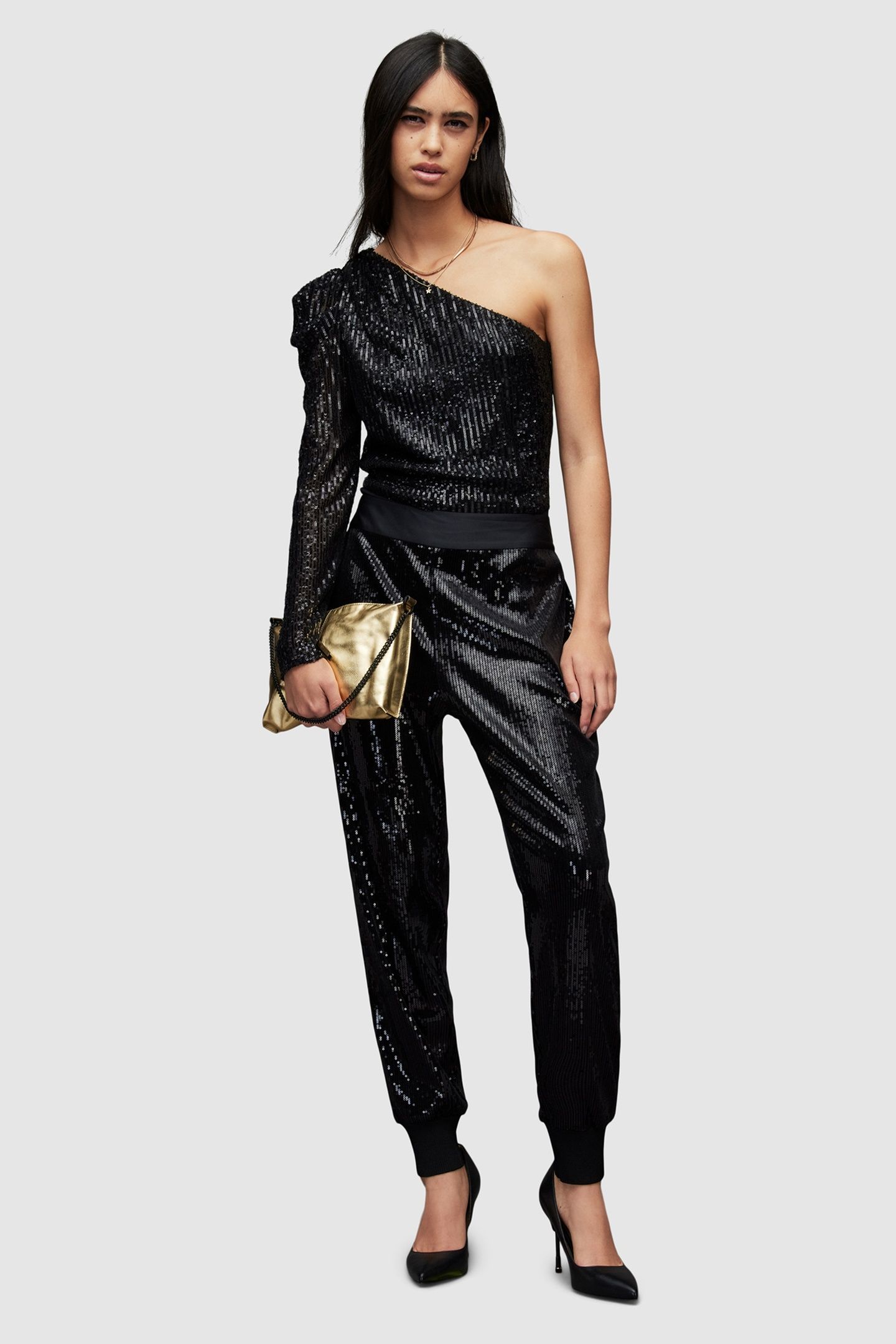 DAPHNE SEQUIN BODYSU BLACK 1