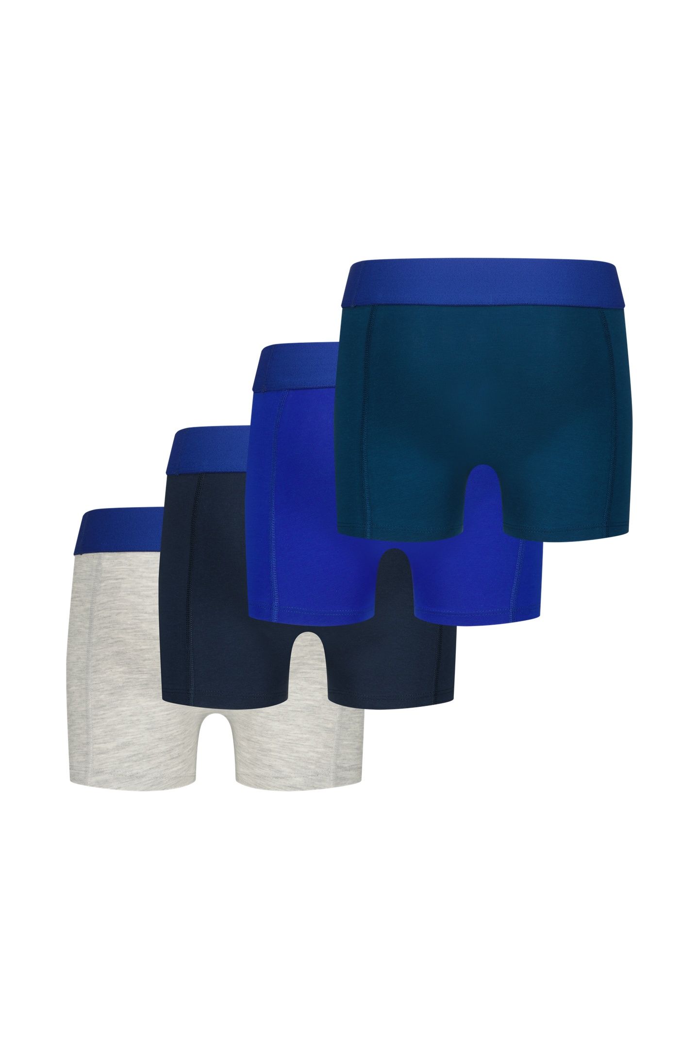 BOYS BWO26-BLUE 4-PACK BOXER MULTICOLOR BLUE 10