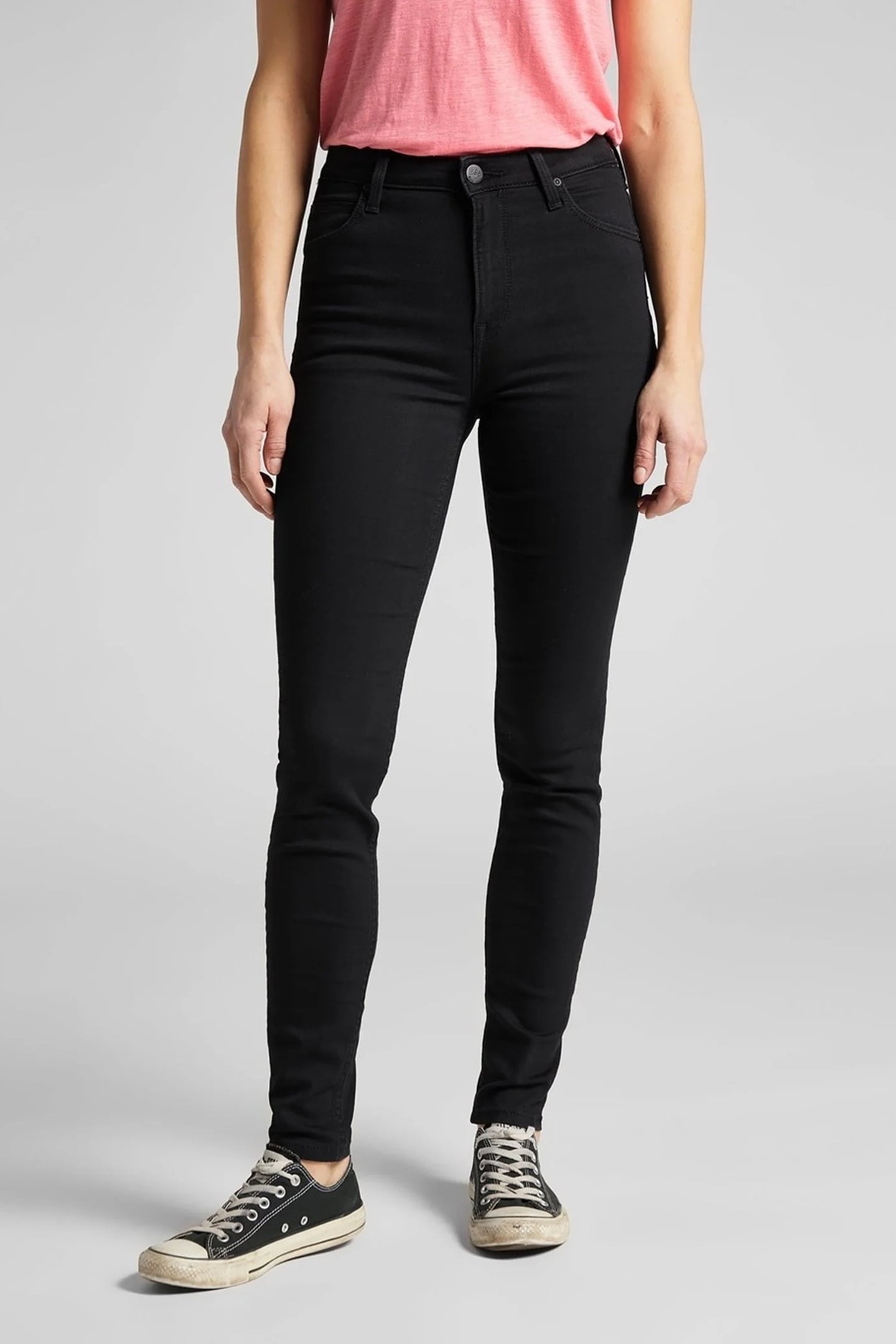 SCARLETT HIGH BLACK RINSE JEANS 1