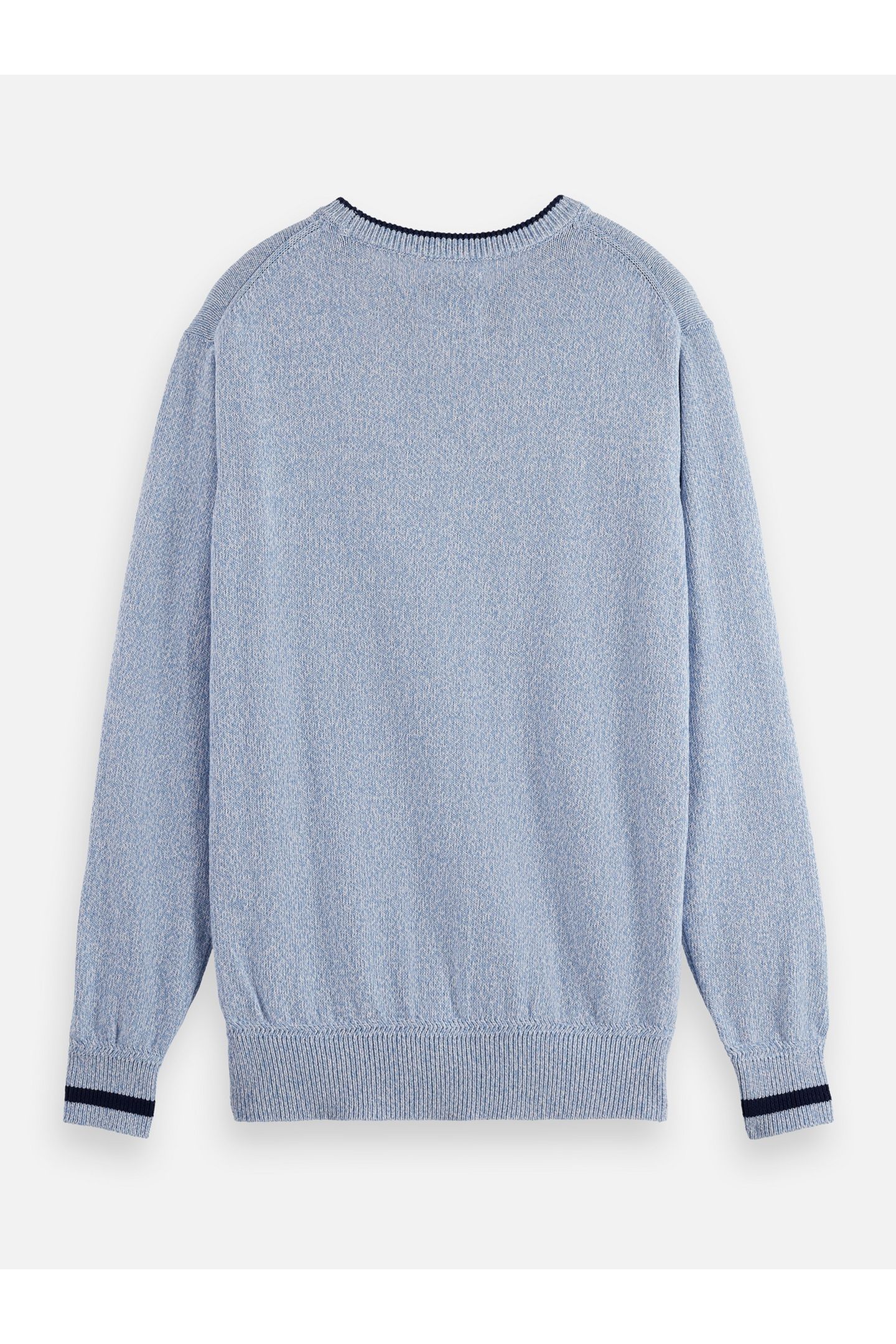 MELANGE REGULAR FIT CREW NECK FADED DENIM MELANGE 5