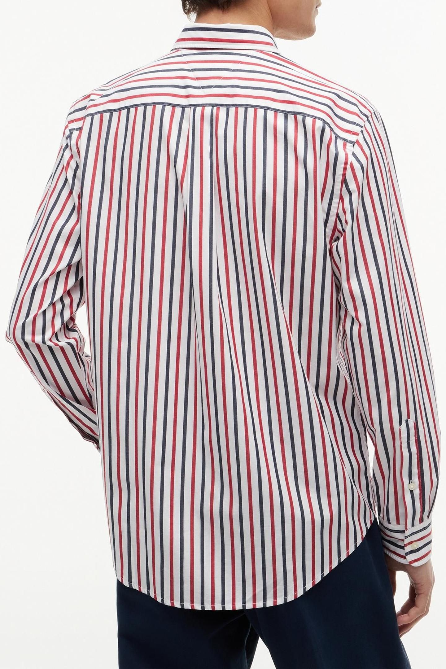 FLEX POPLIN SEASONAL MEDIUM RED/MULTISTRIPE 2