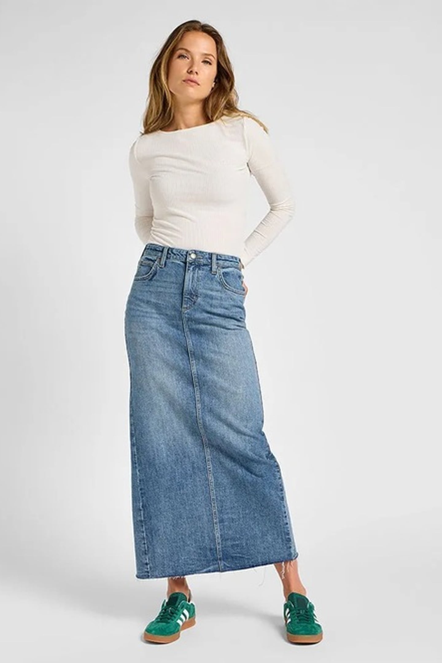 FLAP POCKET MAXI SKIRT BASK IN IT 1