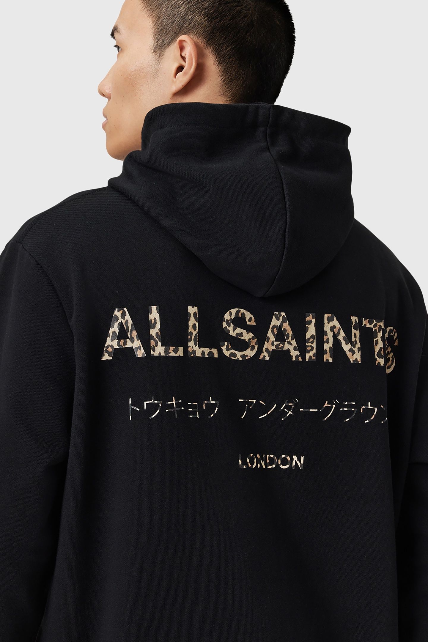 UNDERGROUND OTH HOOD JET BLACK/LEOPARD 6