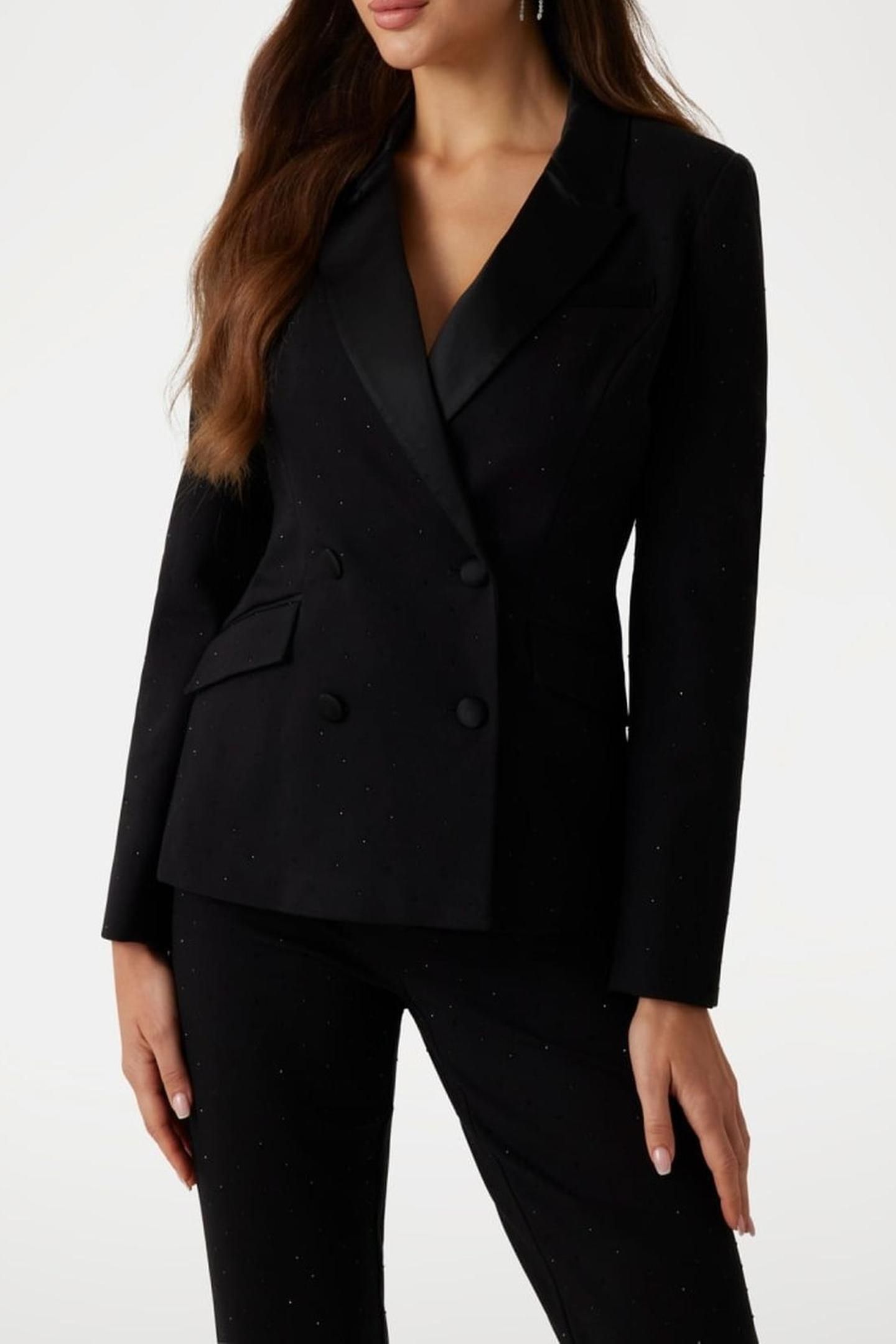 SHIMMY BLAZER JET BLACK A996 4