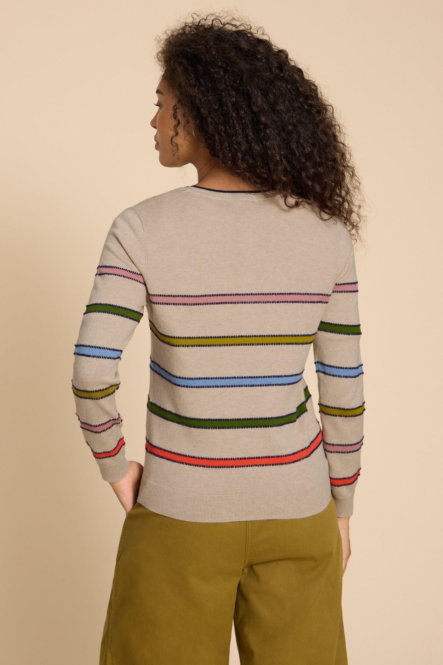 SIENNA STRIPE JUMPER IVORY MULTI 4