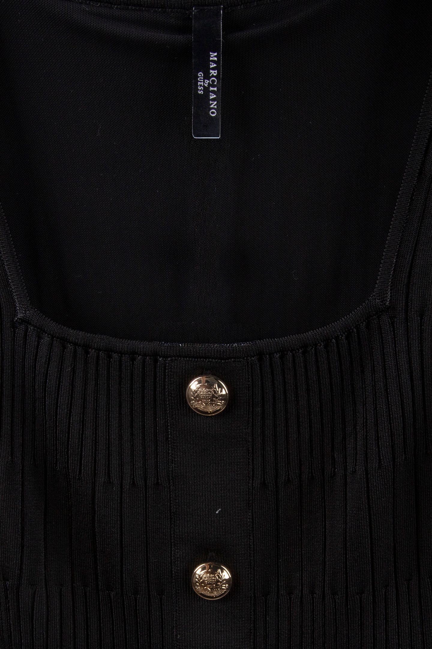 JANET RIBBED SL DRESS JET BLACK A996 3