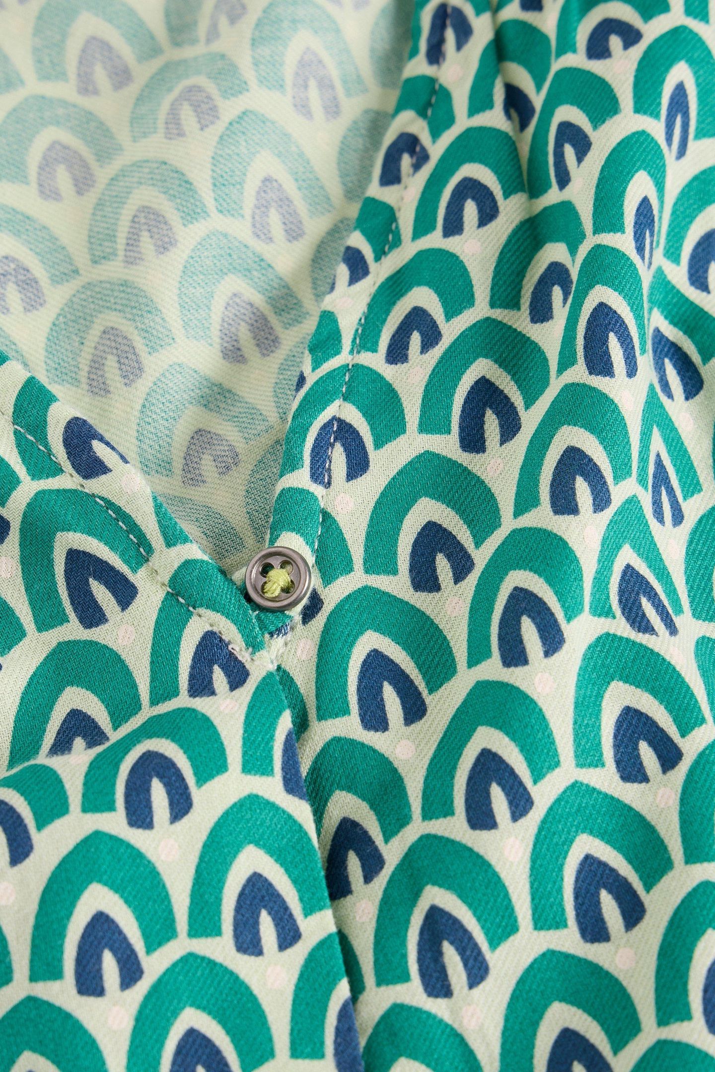 RAE ORGANIC COTTON TOP GREEN PRINT 4