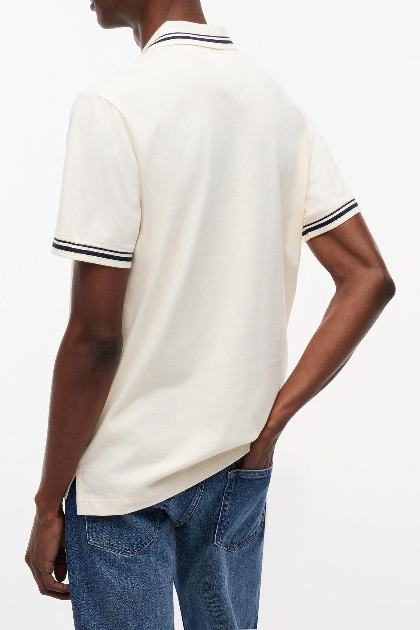 REGULAR TIPPED POLO CREAM 2