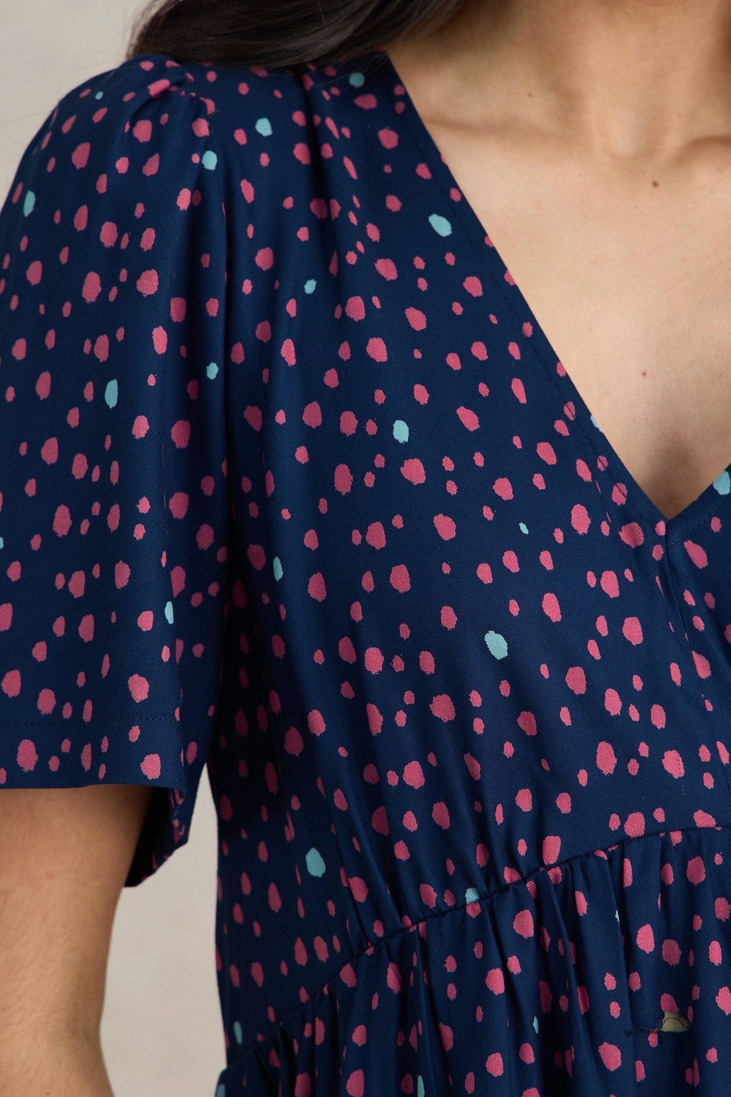 LUCY MIDI DRESS NAVY MULTI 7