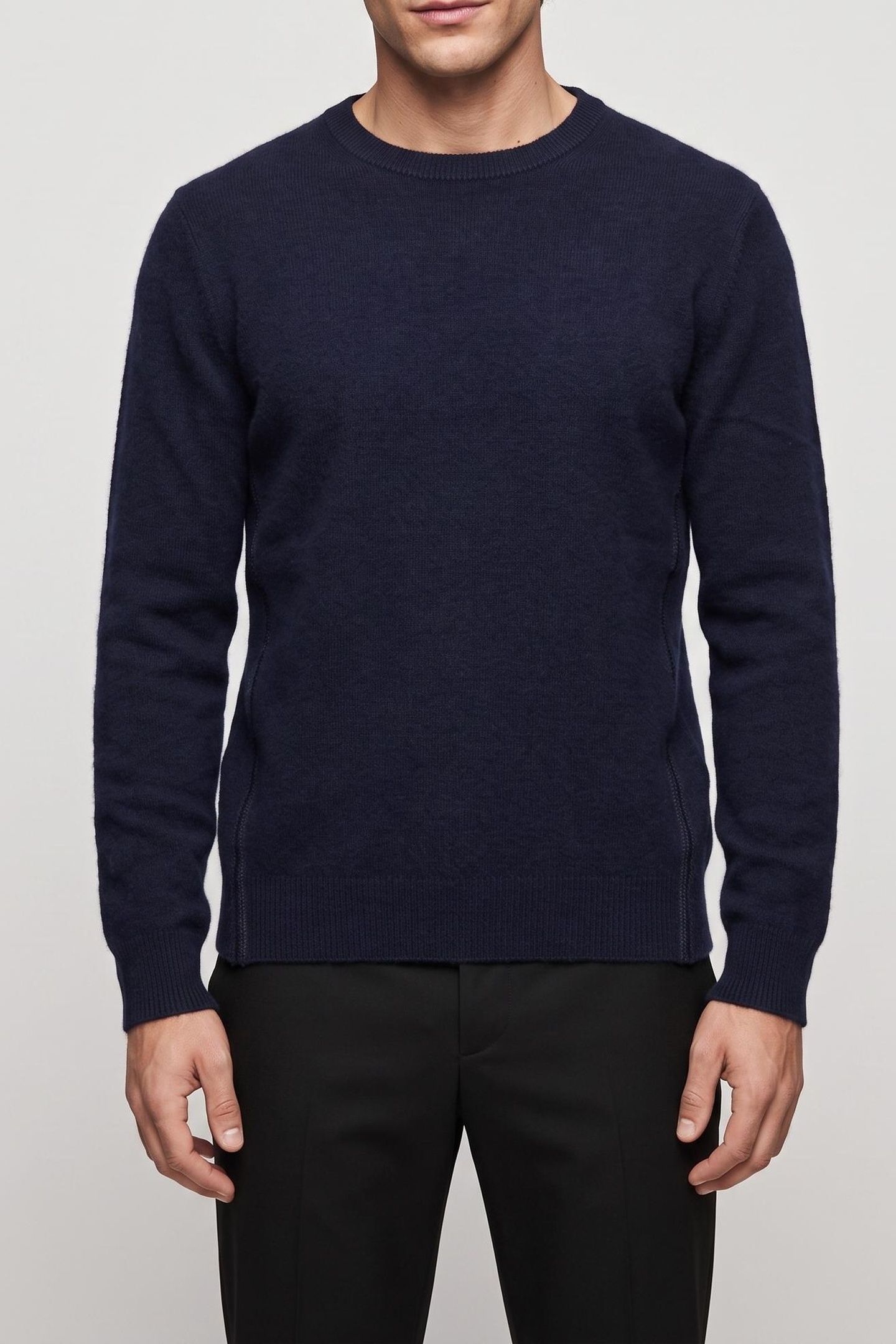 PULL COL ROUND DETAIL BRILLIANT NAVY 2