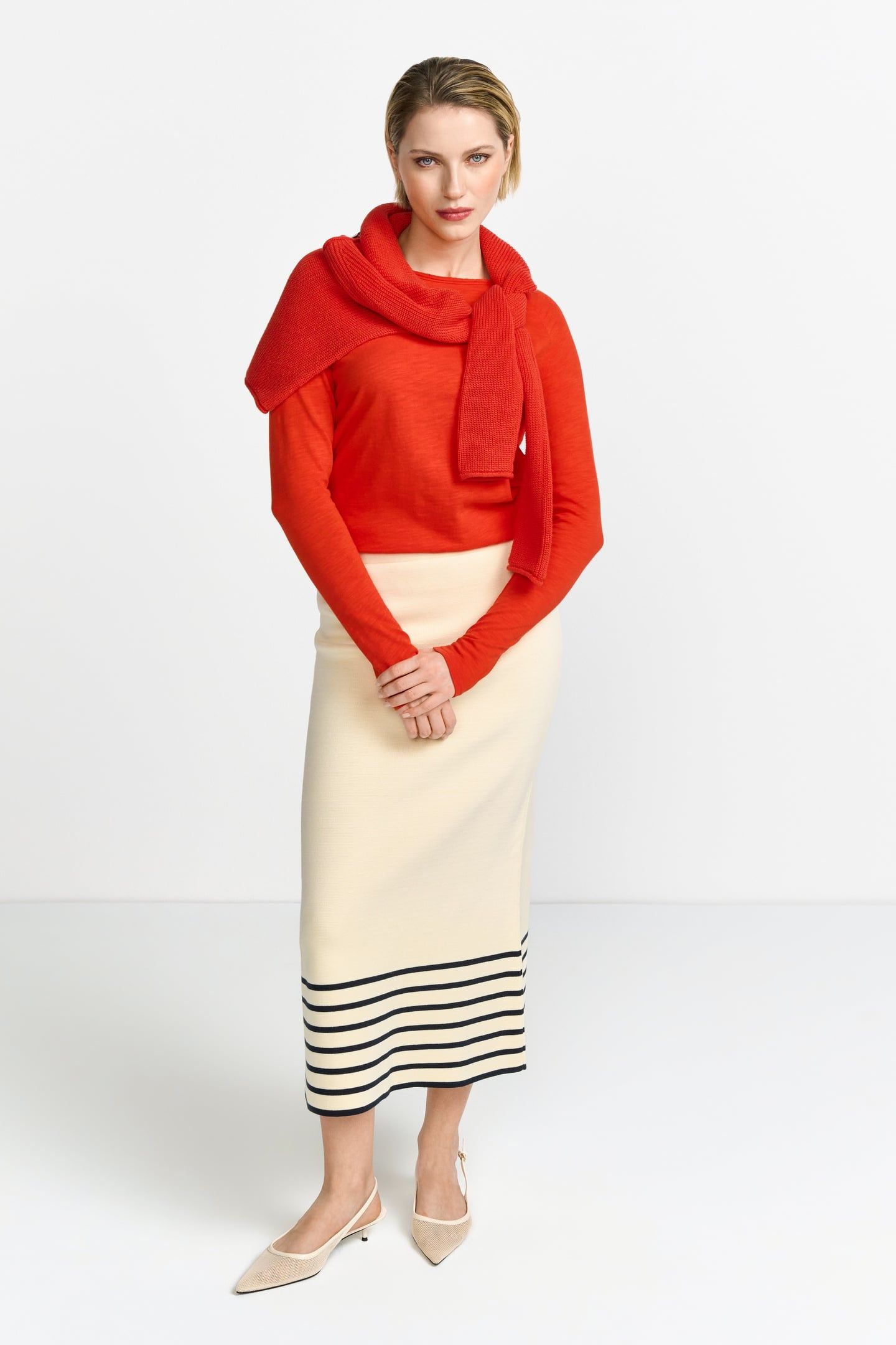 ORGANIC HEAVY JERSEY SUNSET RED 2