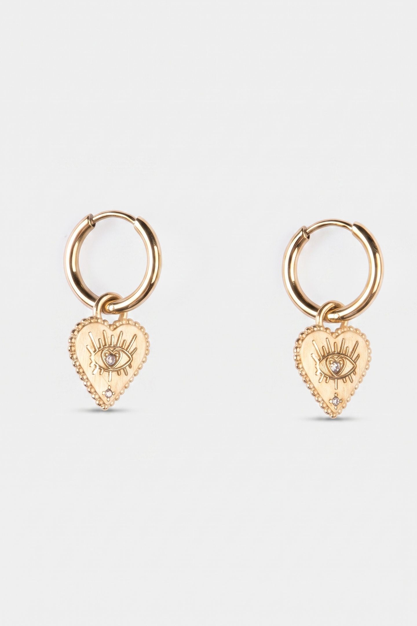 BRIGHT HEART OHRRINGE GOLD 3