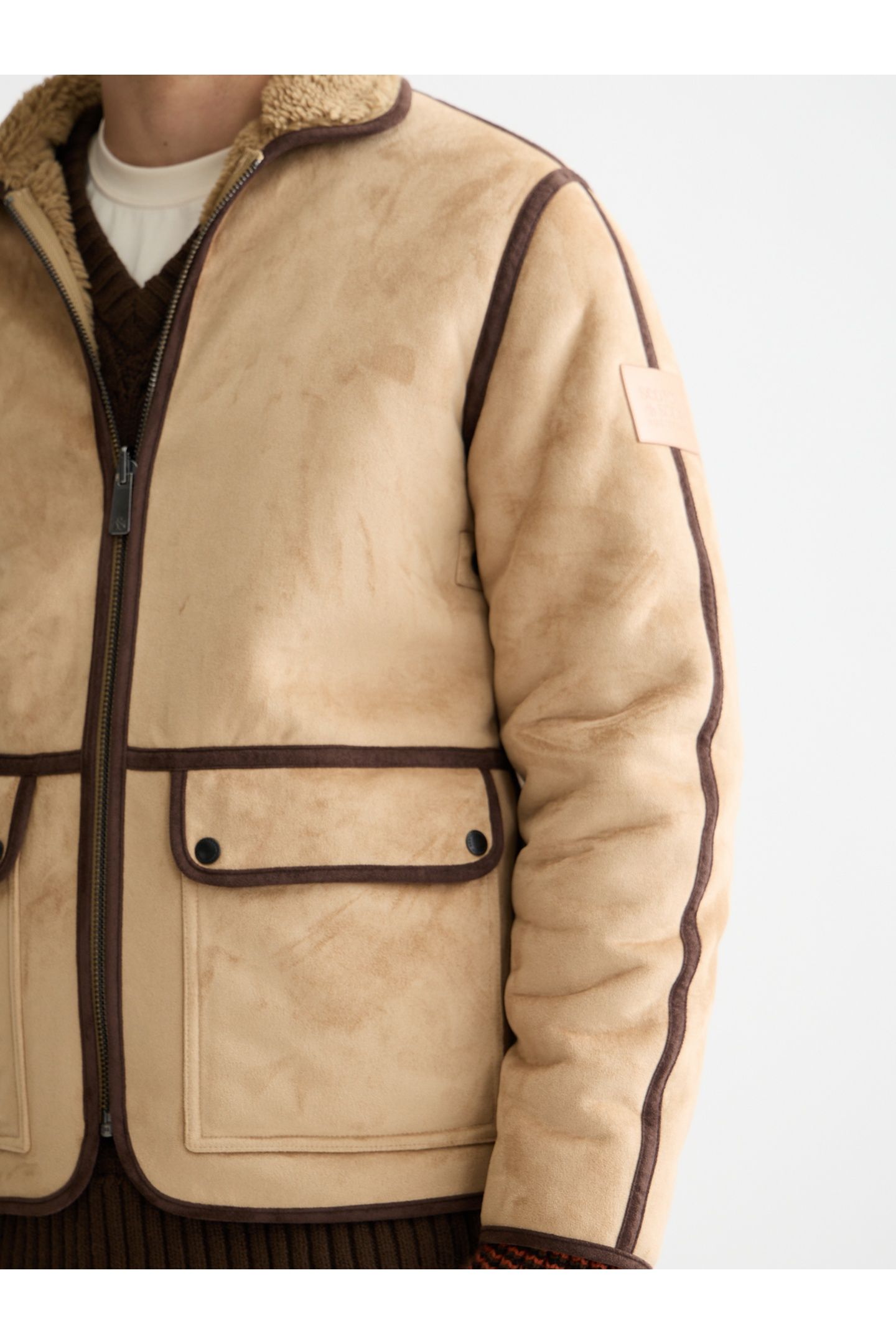 FAUX SHEARLING JACKET TANNIN 8