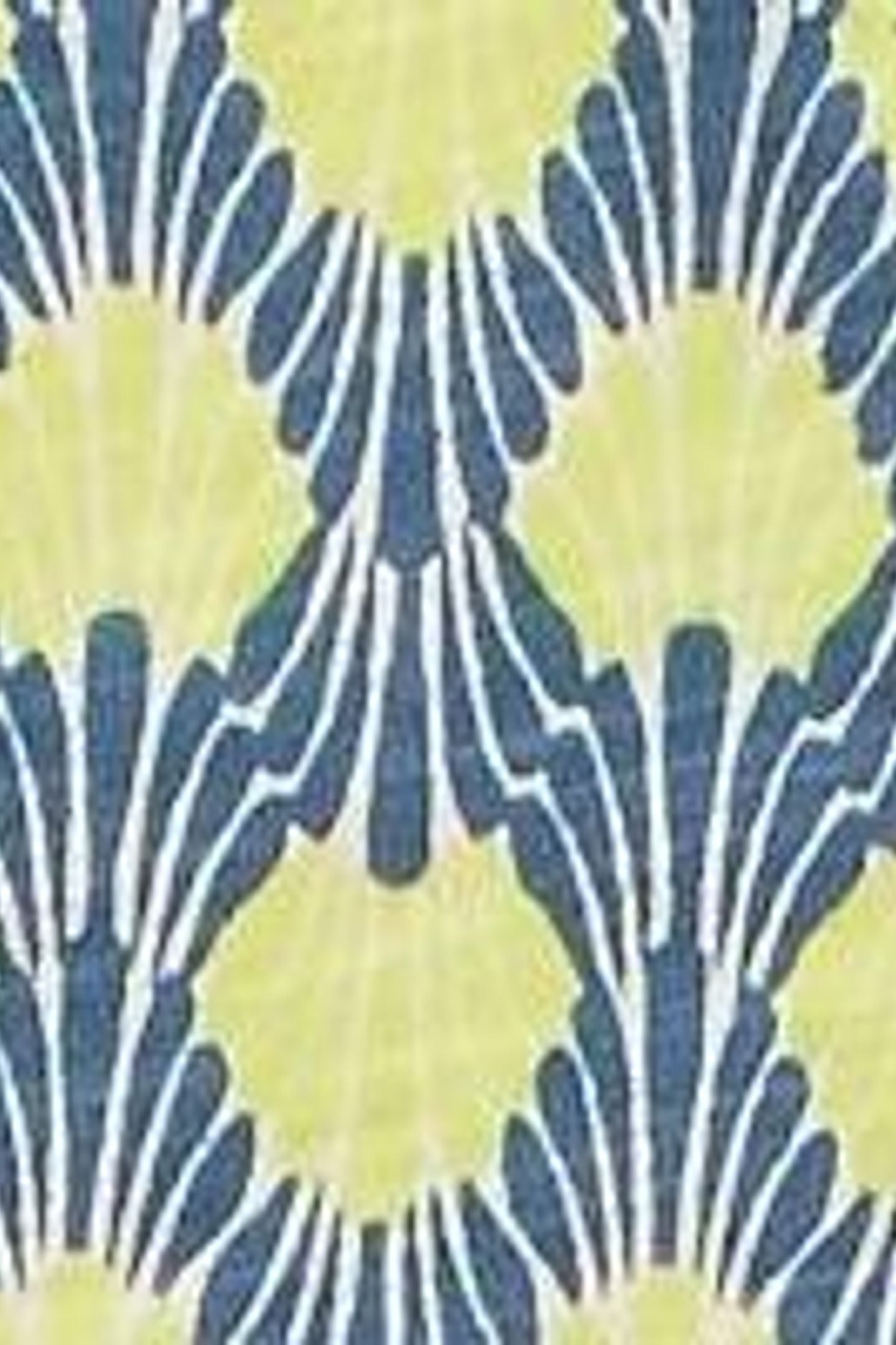 WEAVER NOTCH NECK TOP NAVY PRINT 6