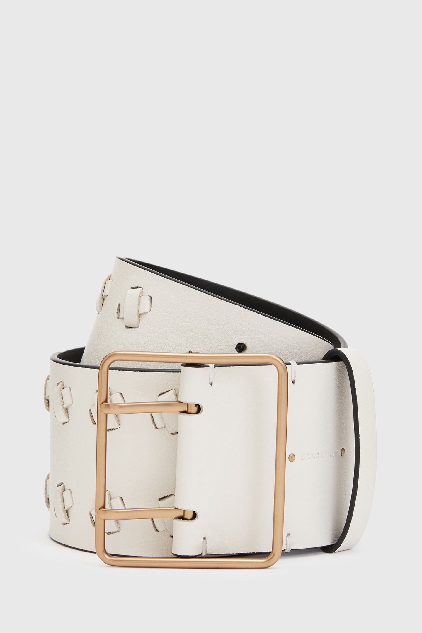 JULIA KNOT WIDE BELT SHELL WHITE 2