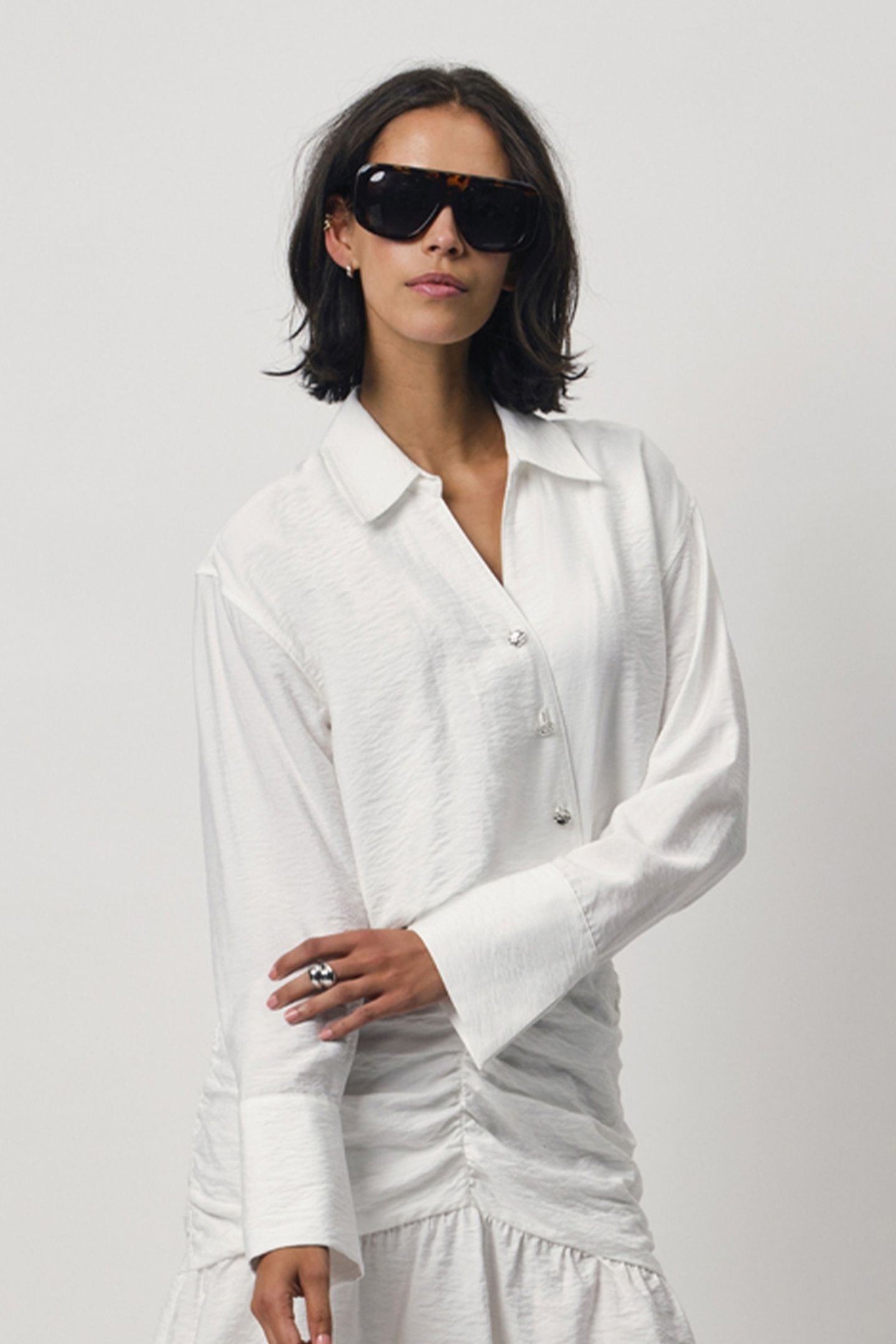 BILLY DRAPEY SHIRT MILK WHITE 2