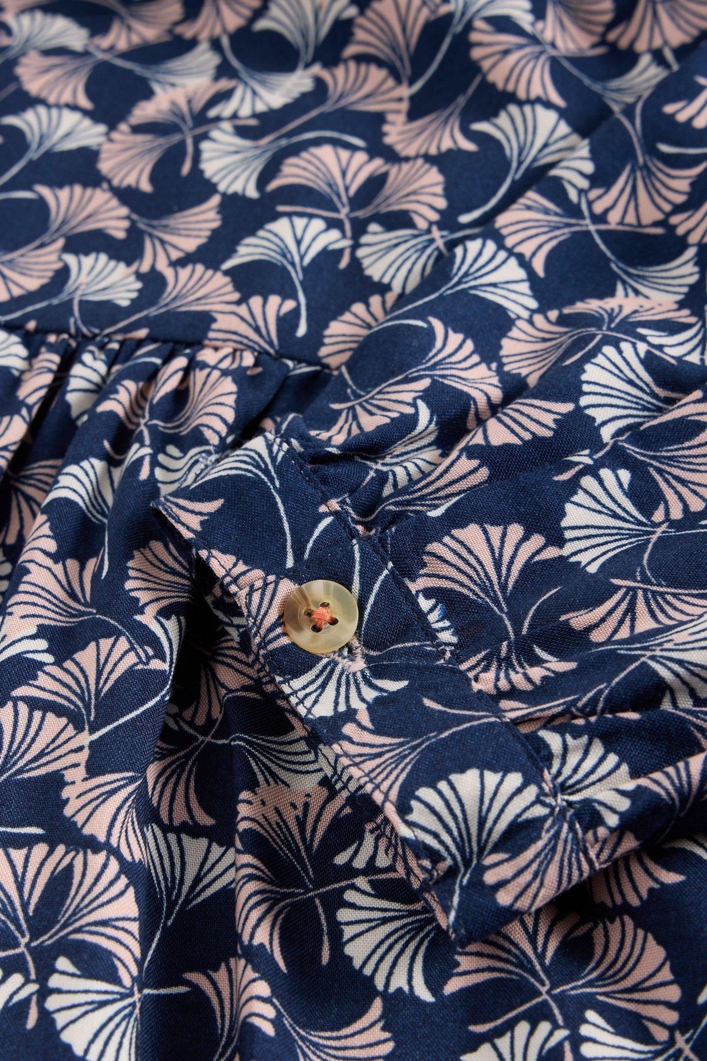 PENELOPE ECO VERO DRESS NAVY PRINT 5