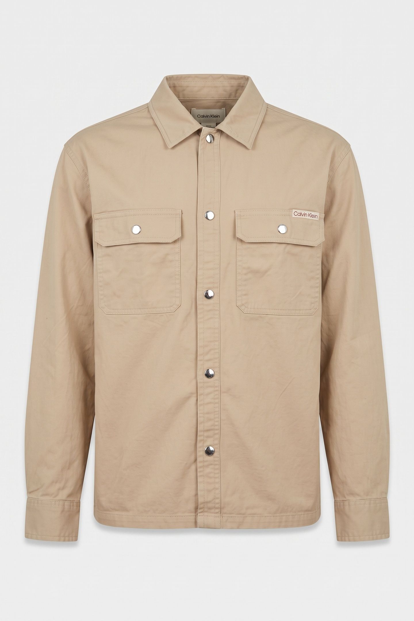 LONG SLEEVE UTILITY RELAXED OVERSHIRT WHITE PEPPER 3