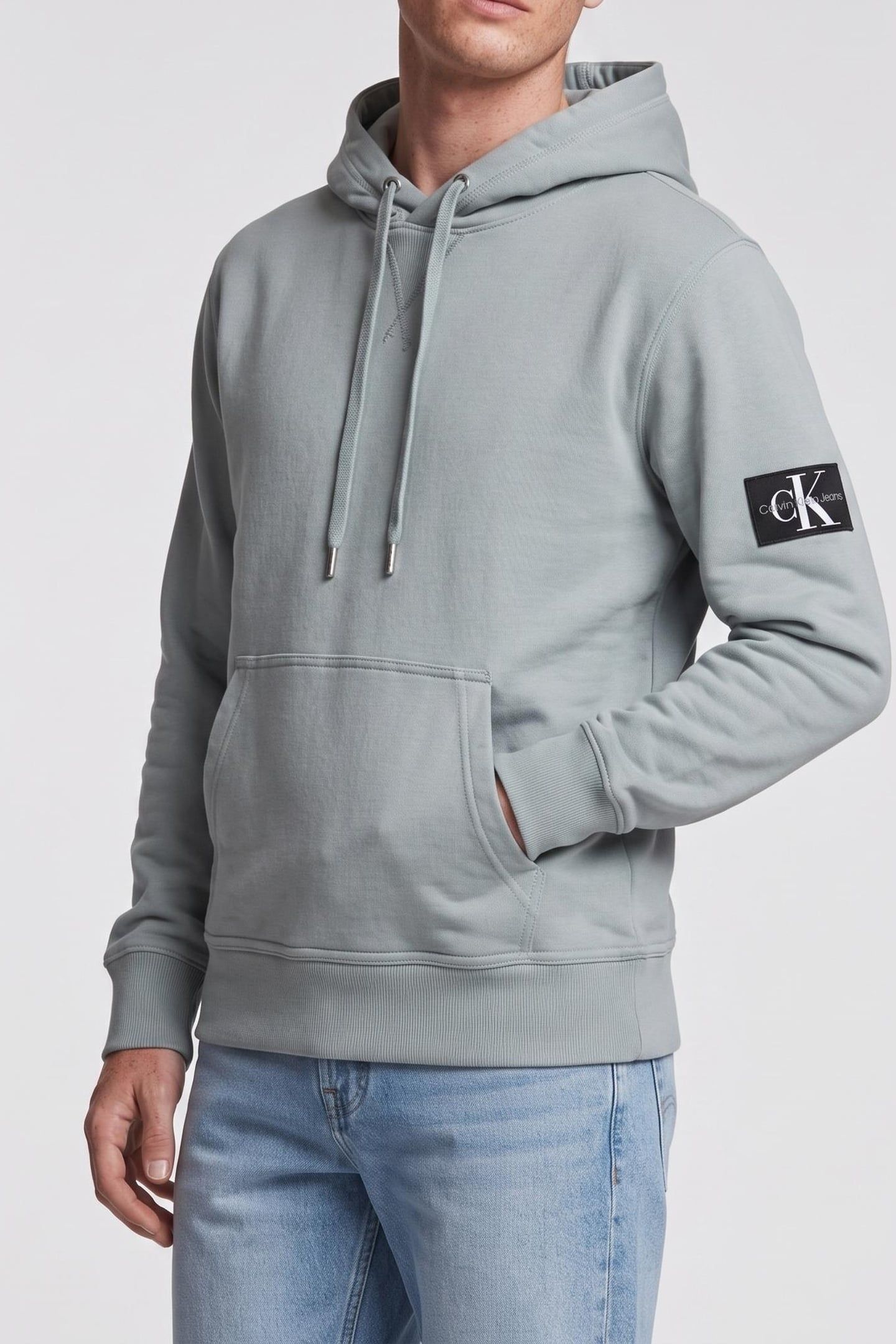 LS 350TERRY BADGE SWEATSHIRT OLD OVERCAST 1