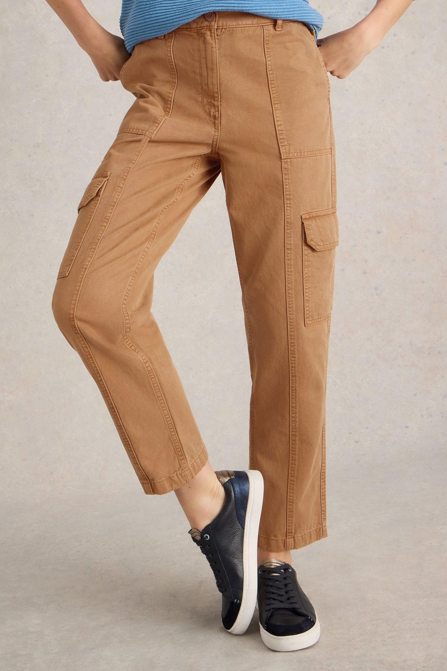 CLOVER CARGO TROUSER MID TAN 2