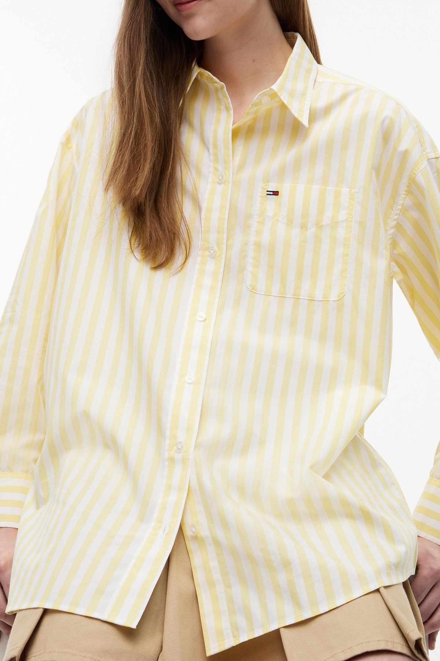 OVERSIZED ESSENTIAL CREW CITRONELLA/STRIPE 2