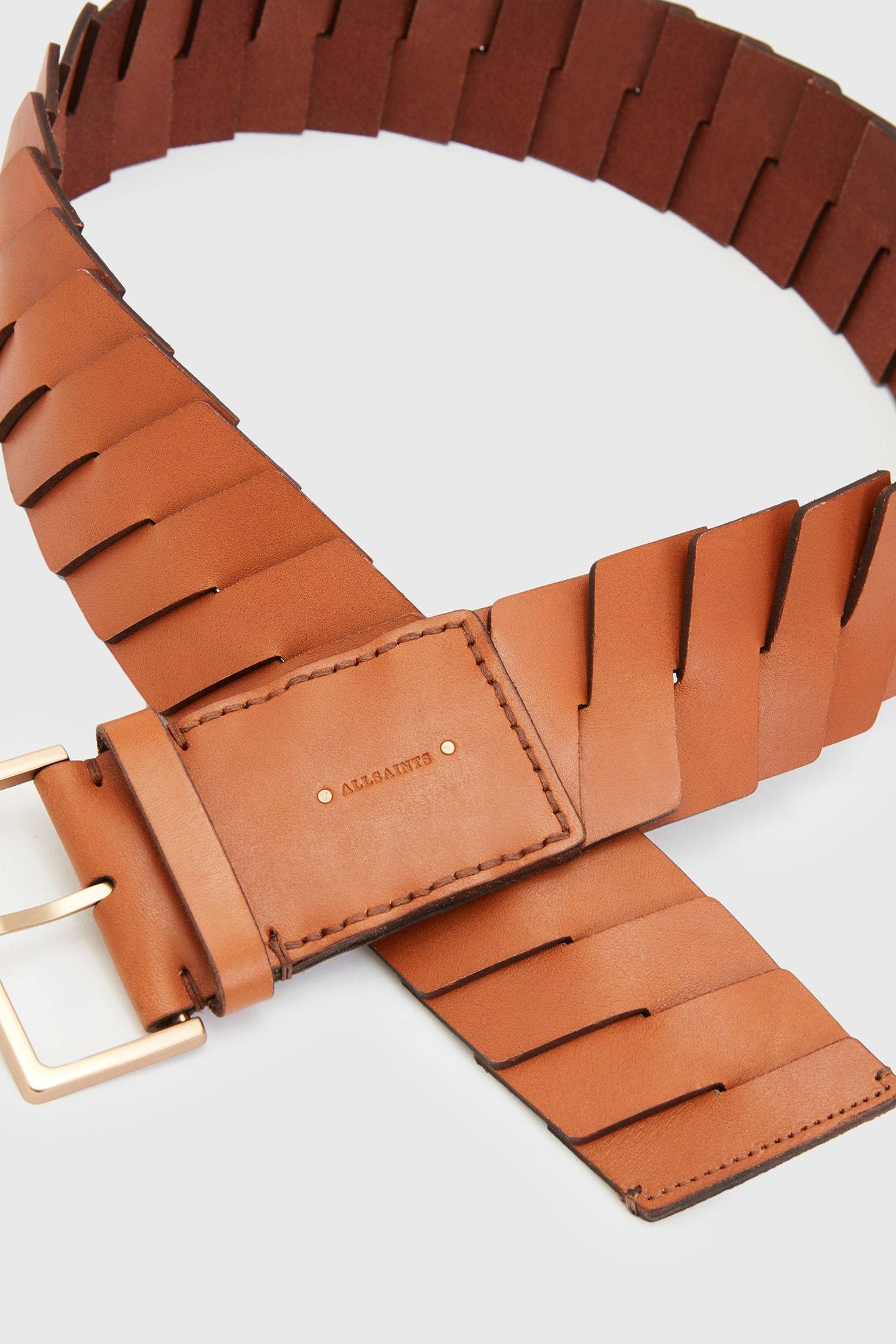 WESLIE WIDE BELT COGNAC 3